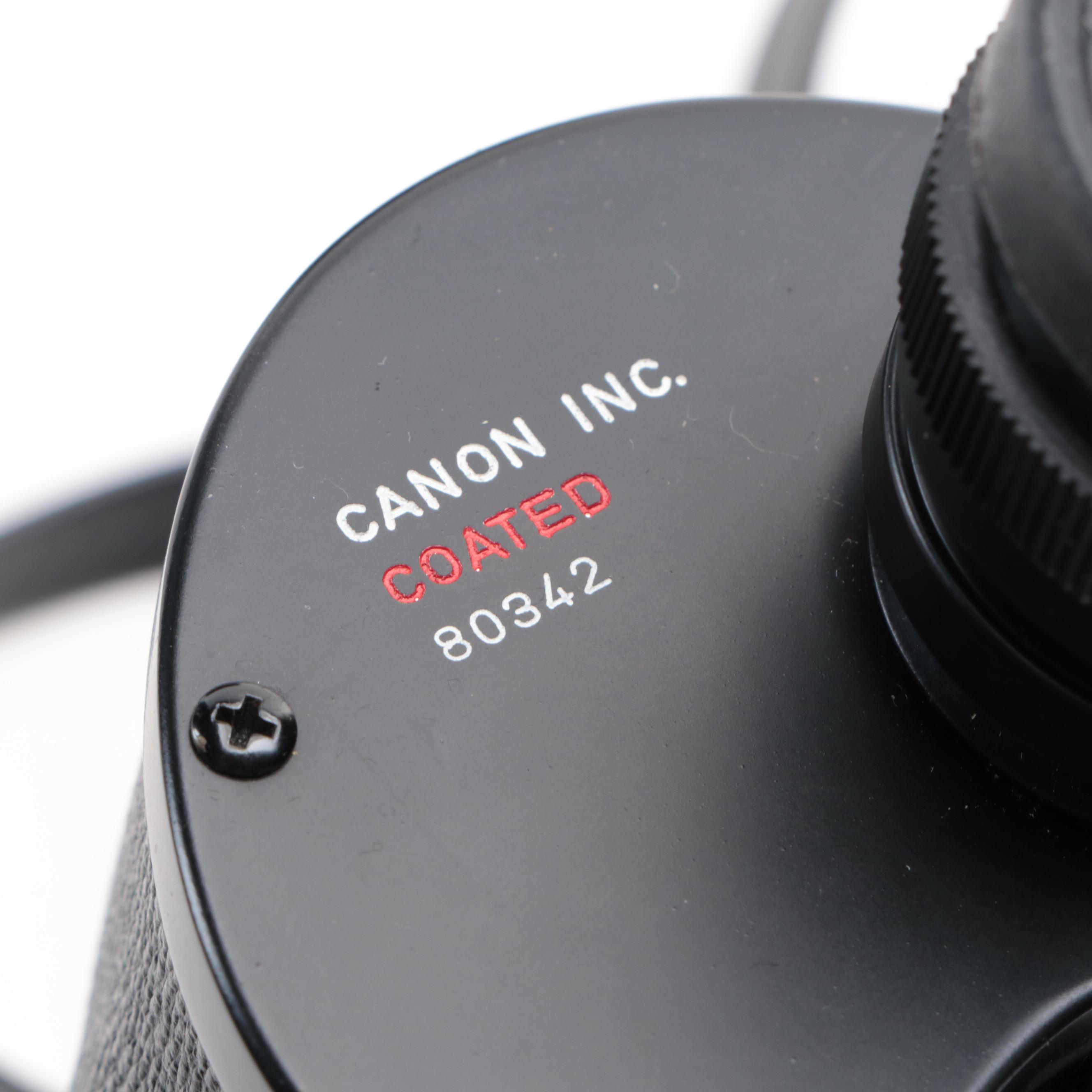 Canon 7x50 7.2° Binoculars and Case with Jason Model 1196 10x50 Binoculars