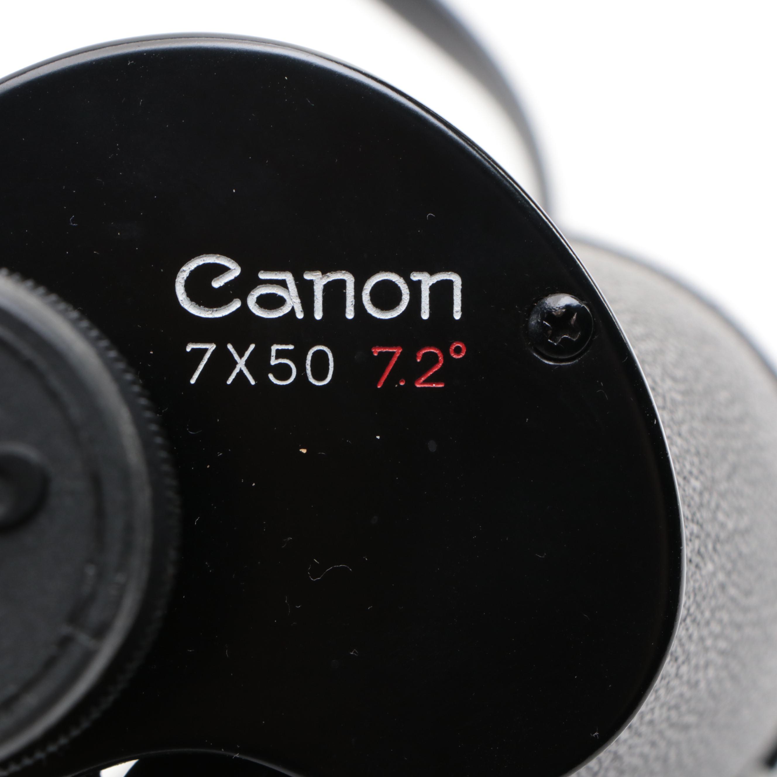 Canon 7x50 7.2° Binoculars and Case with Jason Model 1196 10x50 Binoculars