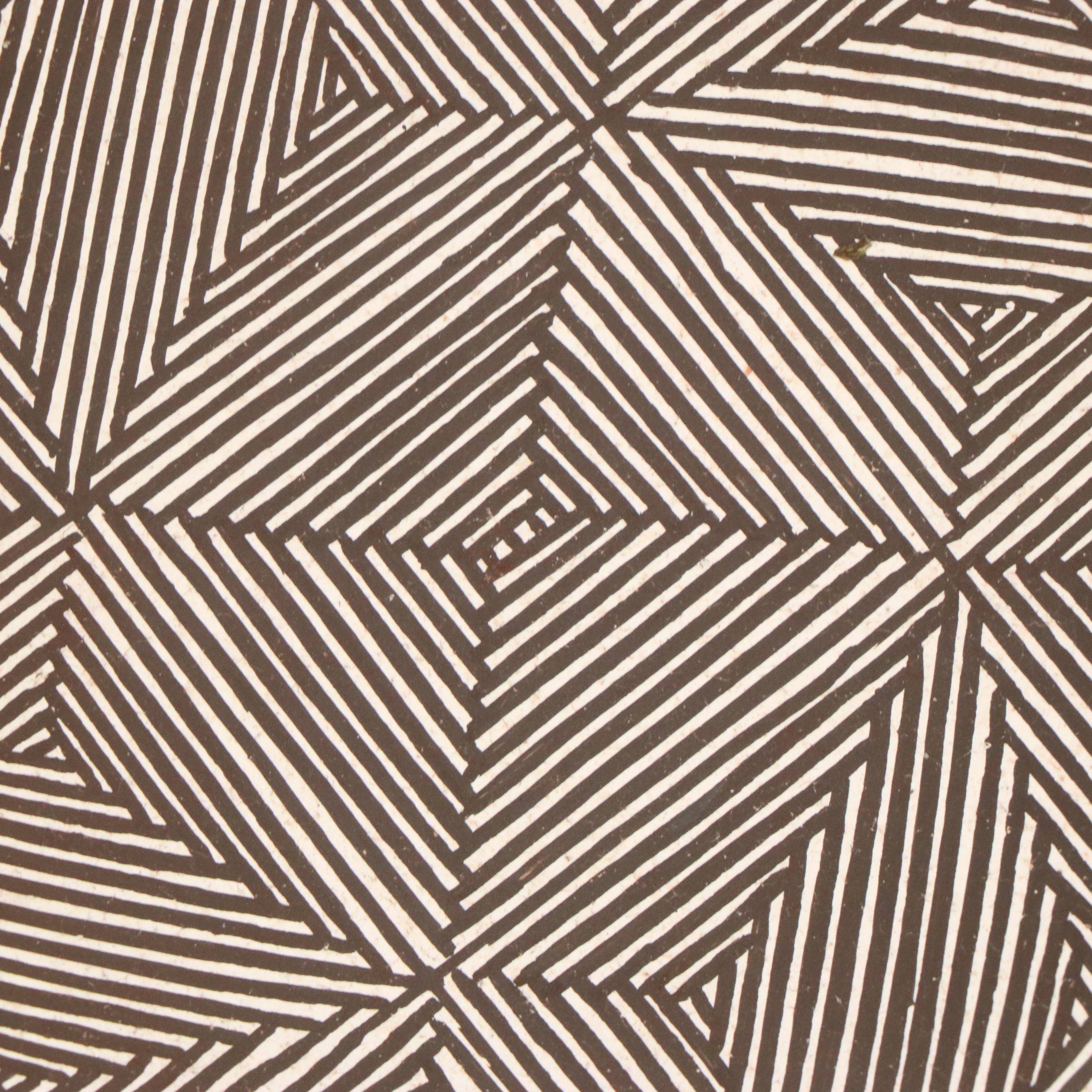 Lucy M. Lewis Acoma Pueblo Black on White Pottery Dish