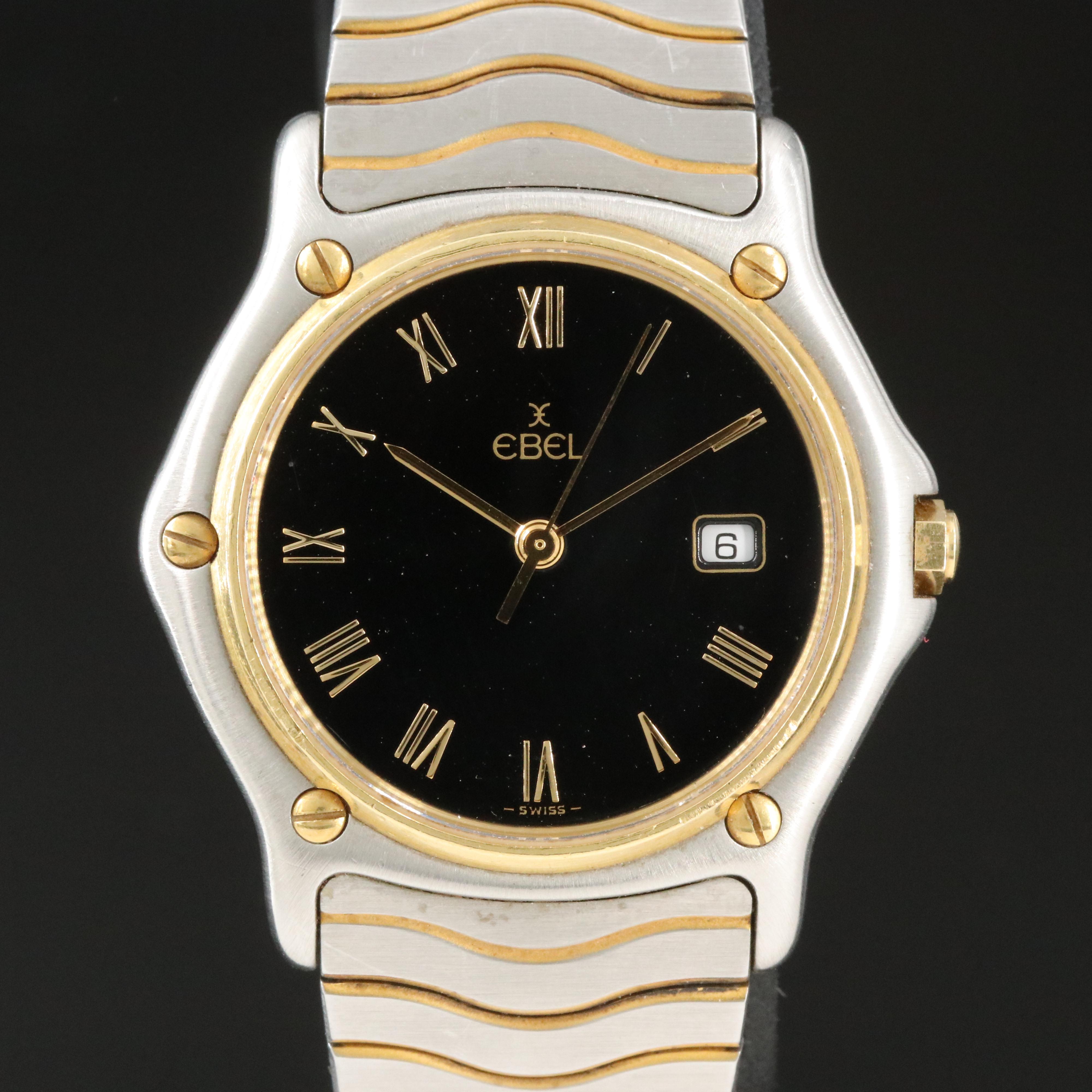 Ebel Classic Wave 18K and Steel Quartz Watch