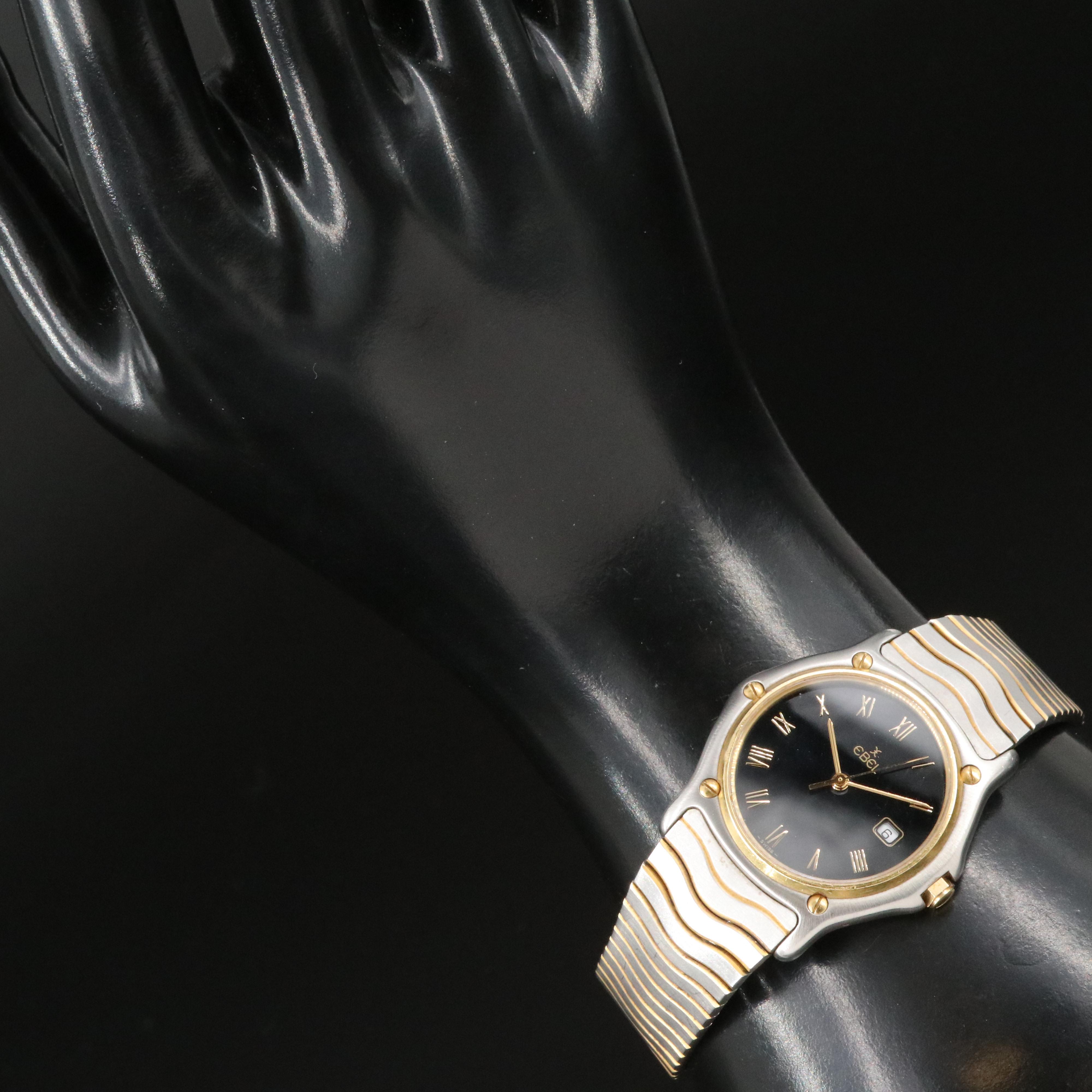 Ebel Classic Wave 18K and Steel Quartz Watch