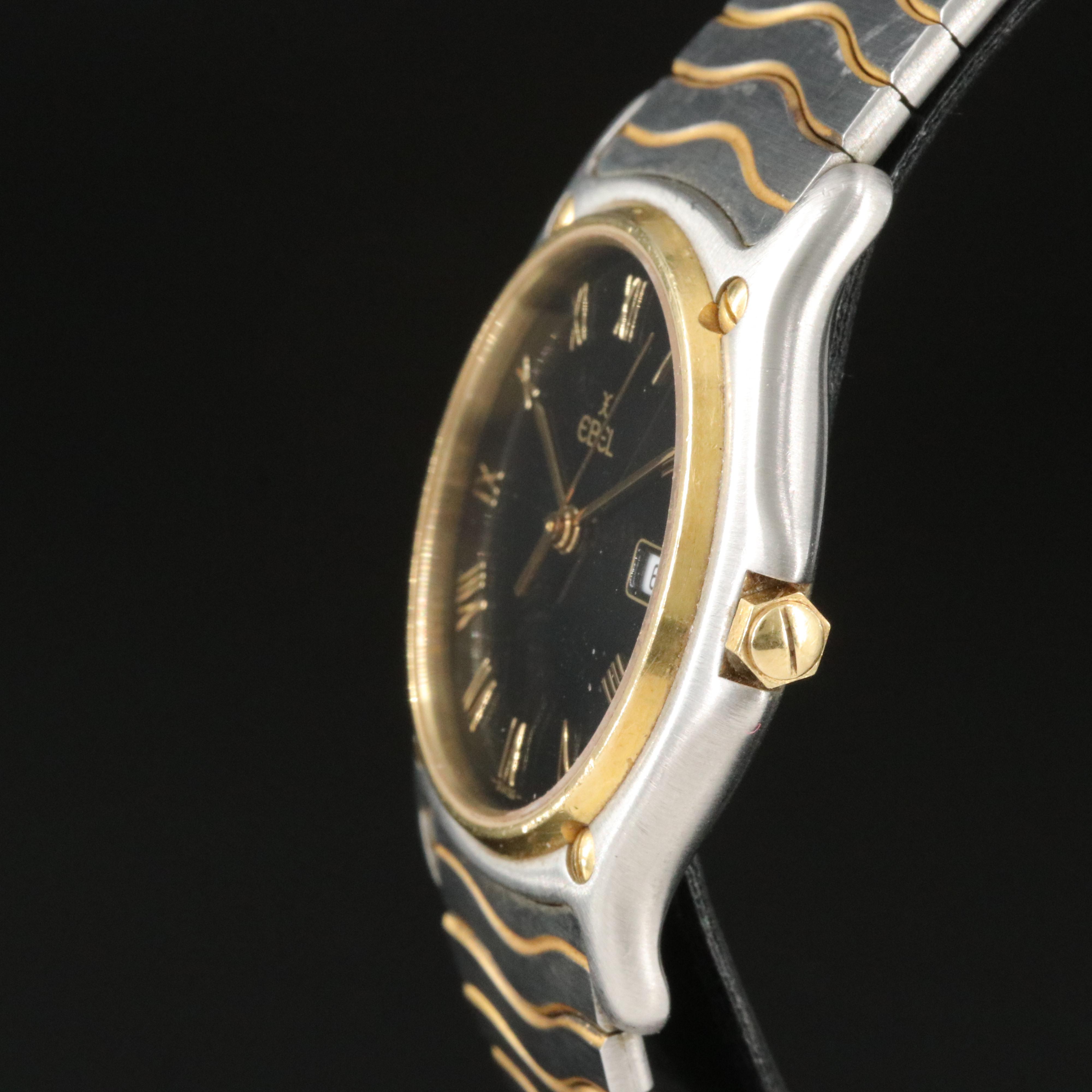 Ebel Classic Wave 18K and Steel Quartz Watch