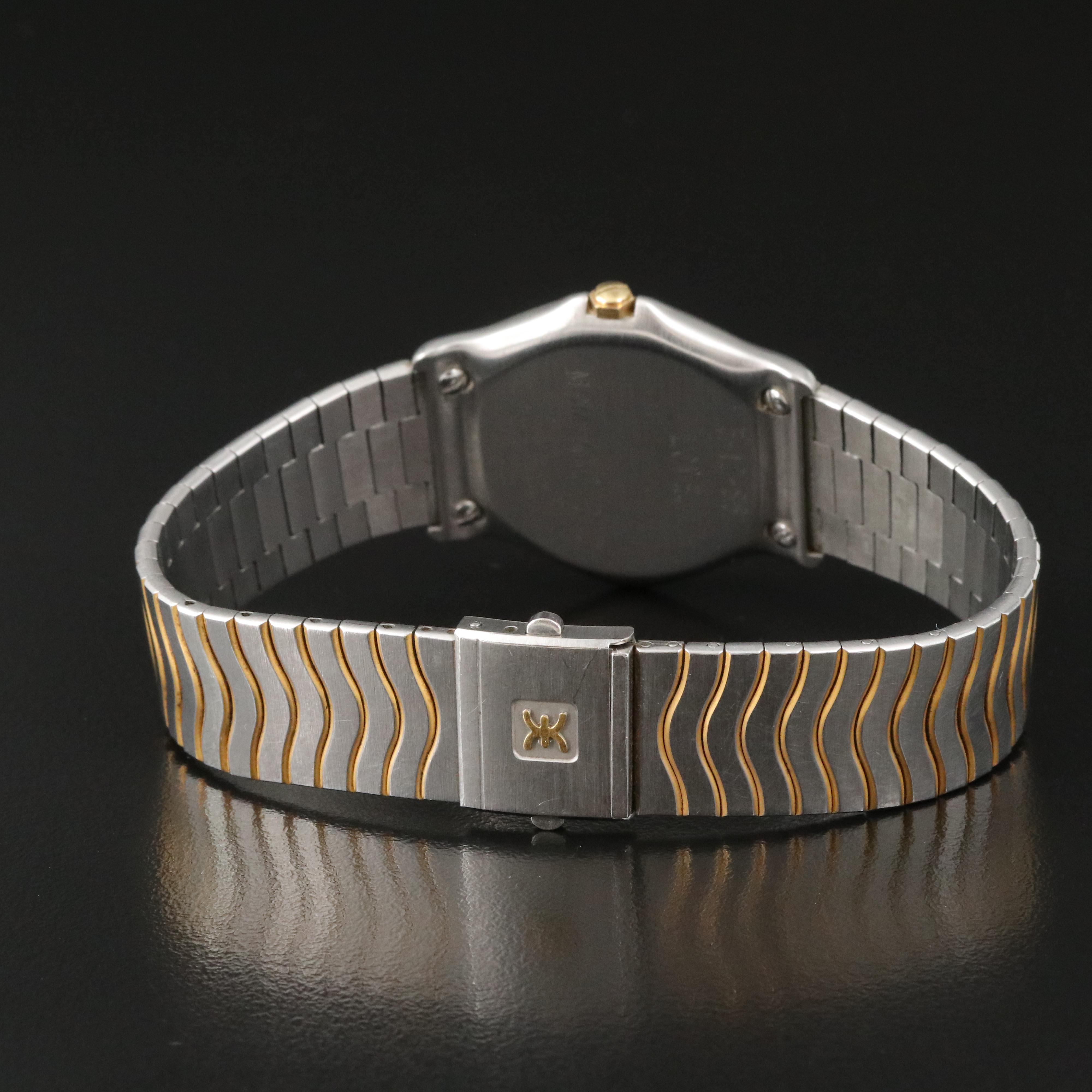 Ebel Classic Wave 18K and Steel Quartz Watch