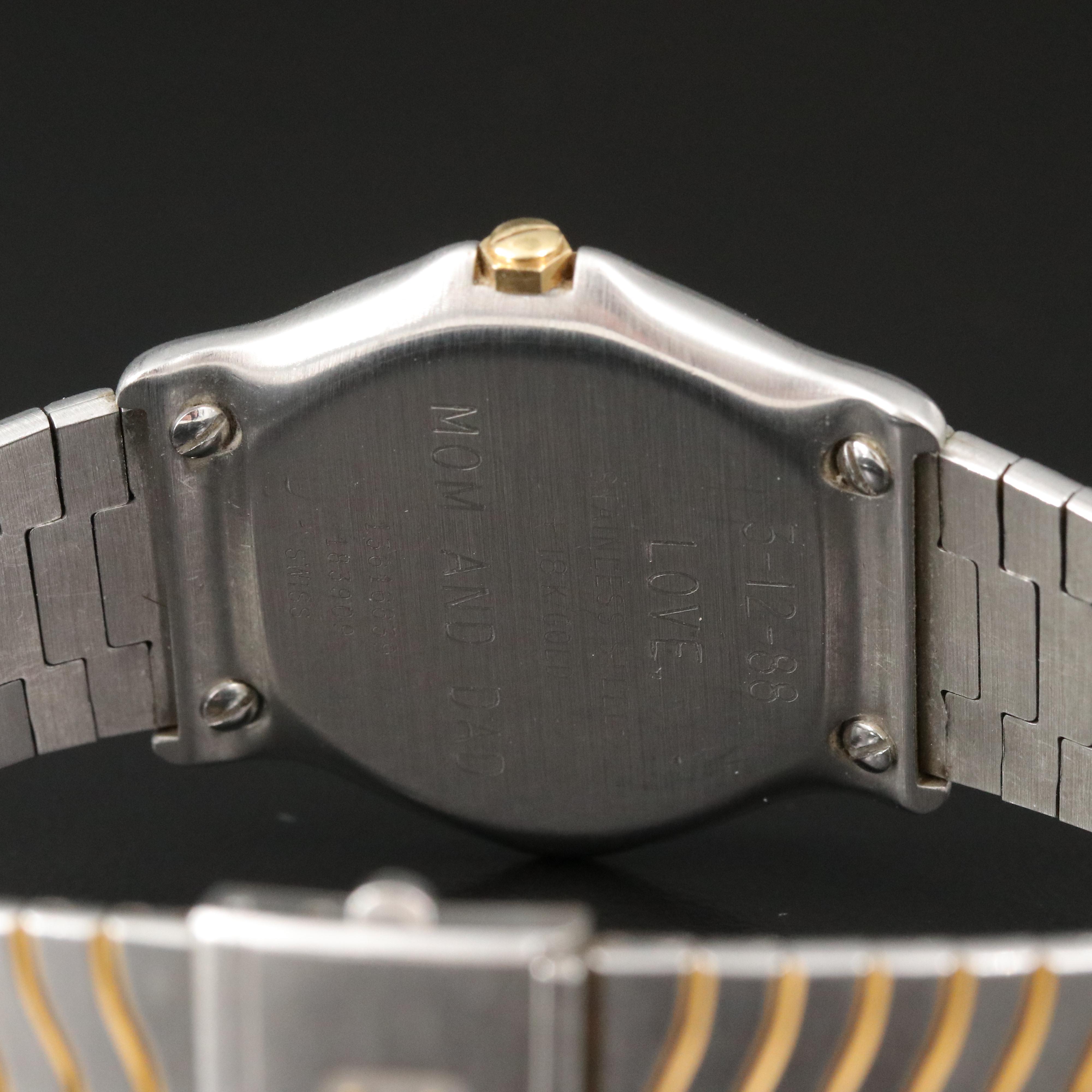 Ebel Classic Wave 18K and Steel Quartz Watch