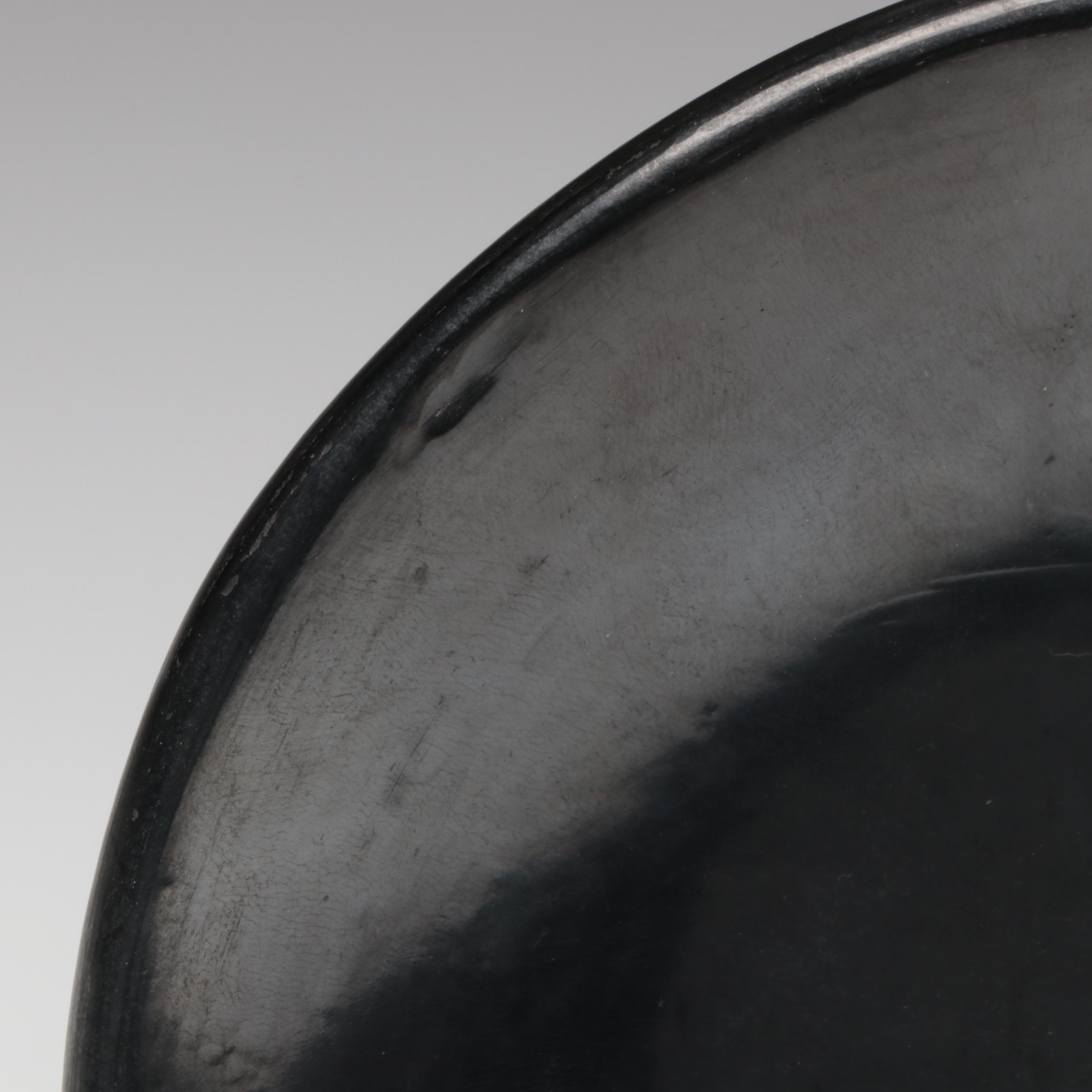 Maria Poveka Martinez San Ildefonso Pueblo Blackware Plate