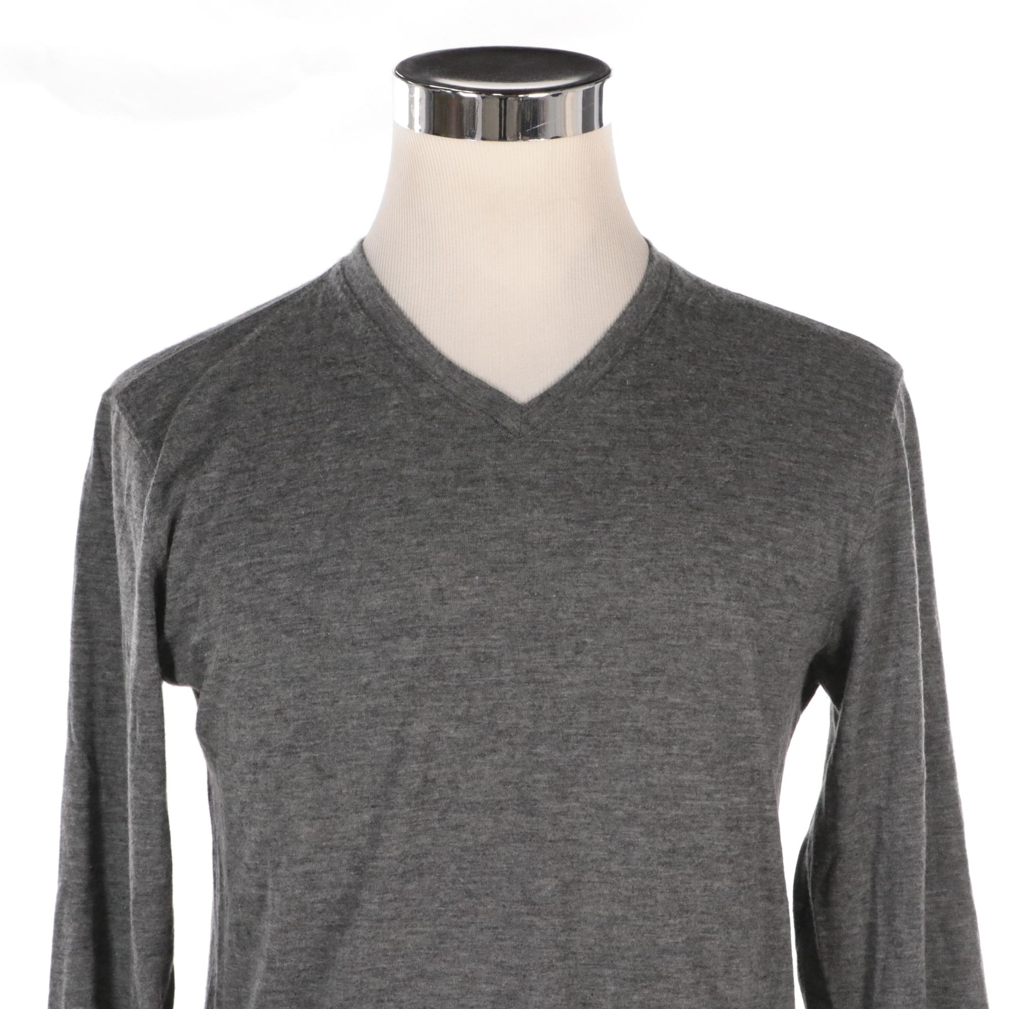 Men's Giorgio Armani Cashmere Long-Sleeve Shirt and Wool Blend Button-Down Shirt