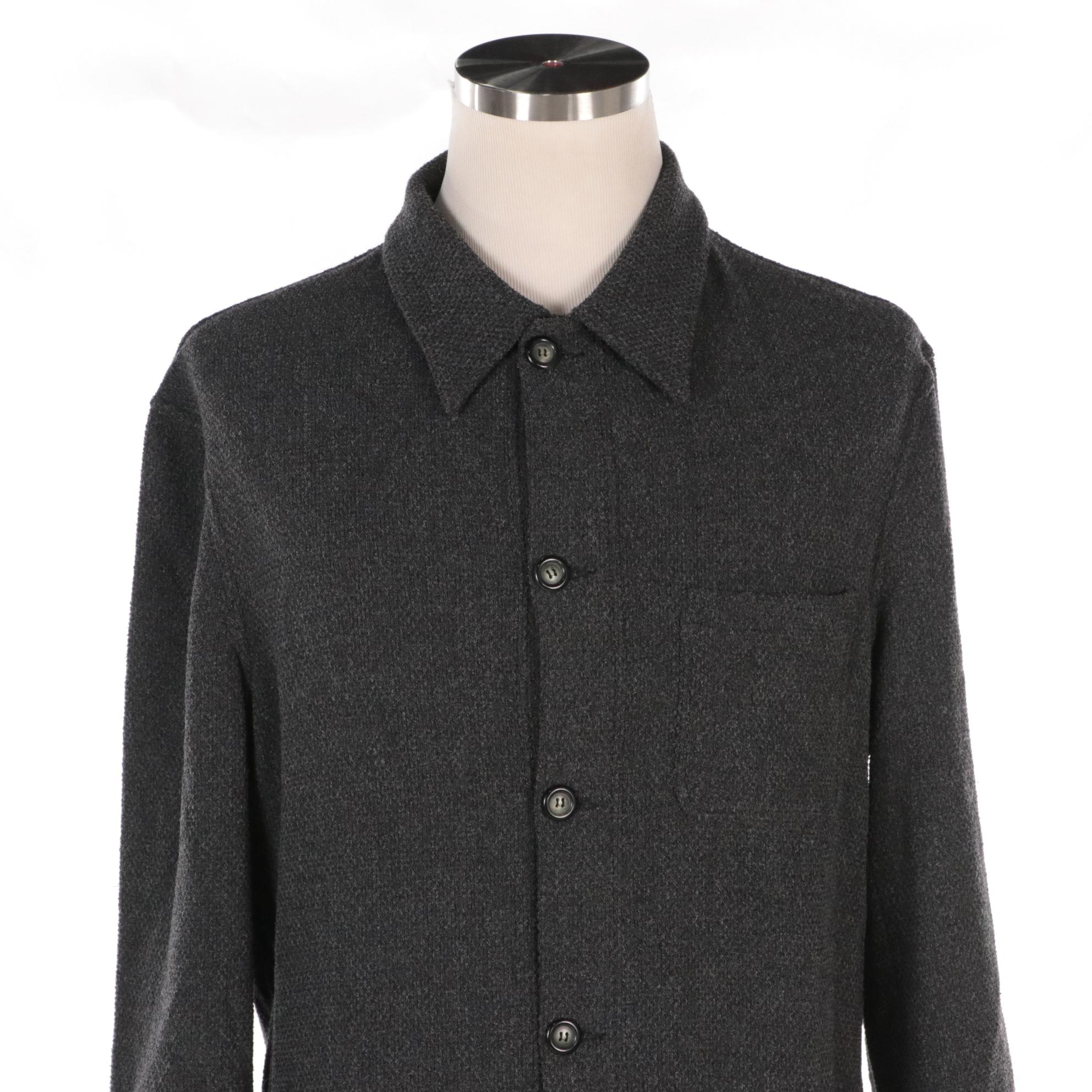 Men's Giorgio Armani Cashmere Long-Sleeve Shirt and Wool Blend Button-Down Shirt