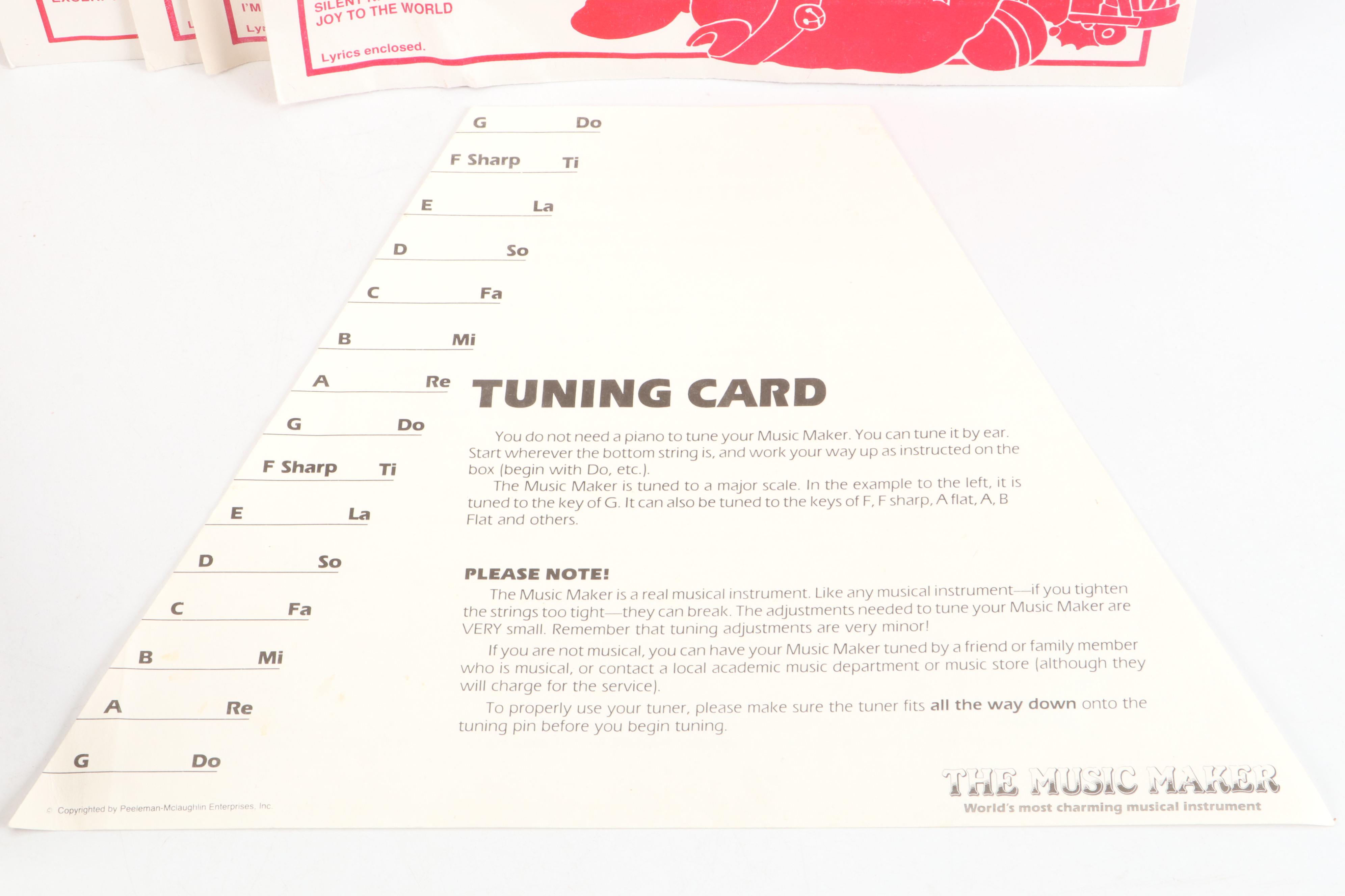 The Music Maker Lap Harp with Music Sheets