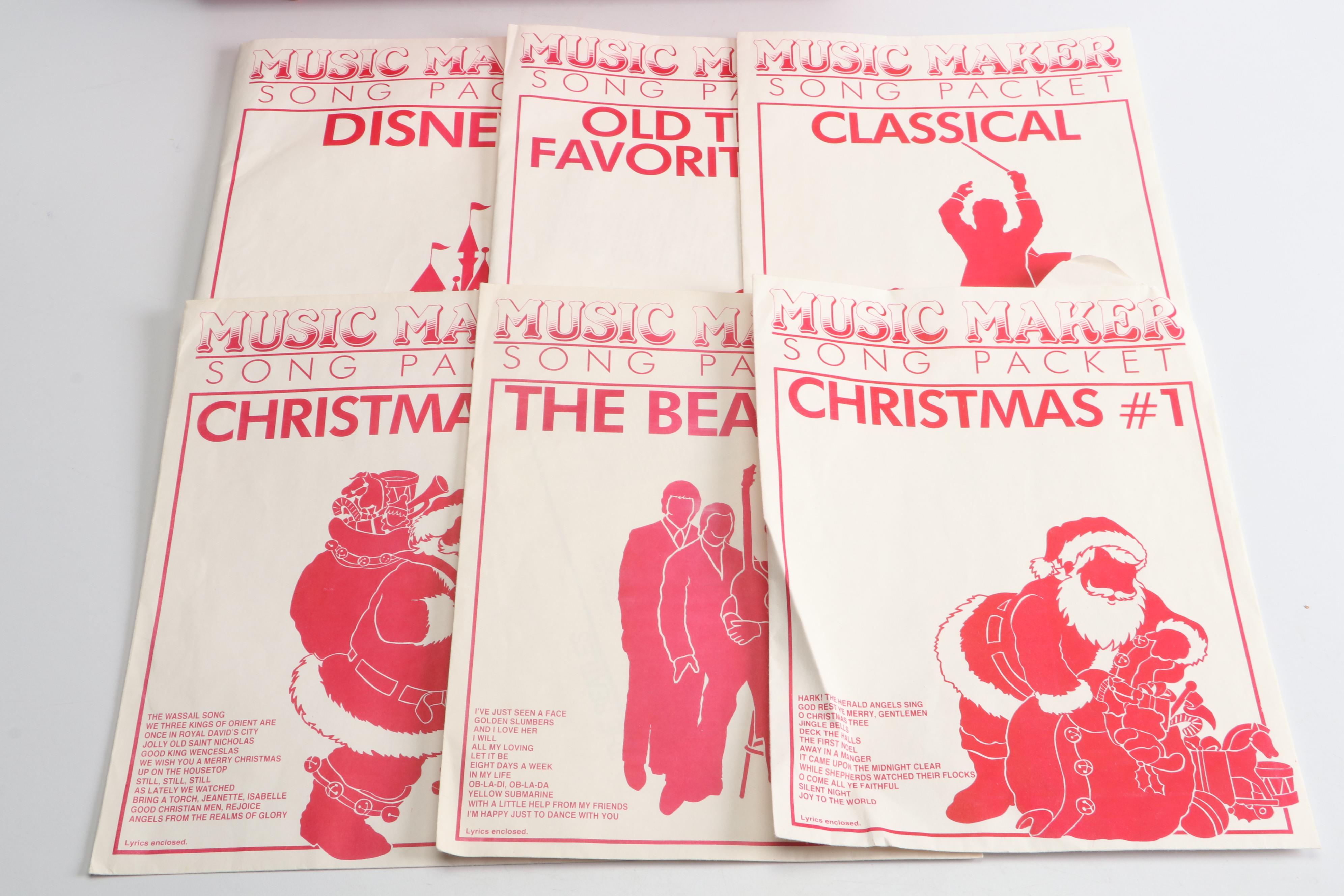 The Music Maker Lap Harp with Music Sheets