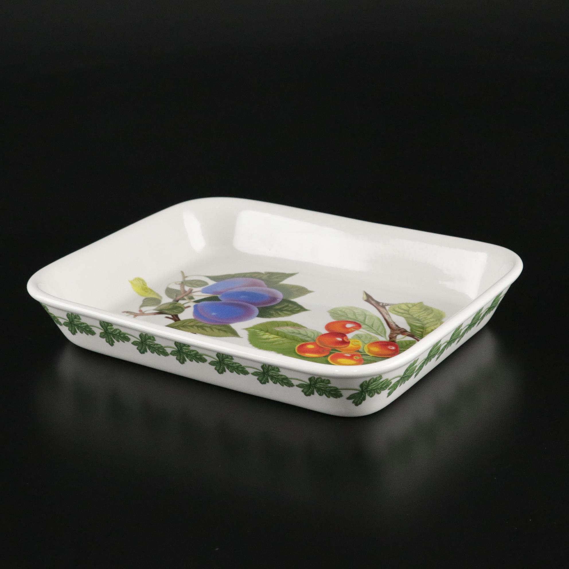 Portmeirion "Pomona" Ceramic Creamer, Teapot and Tray