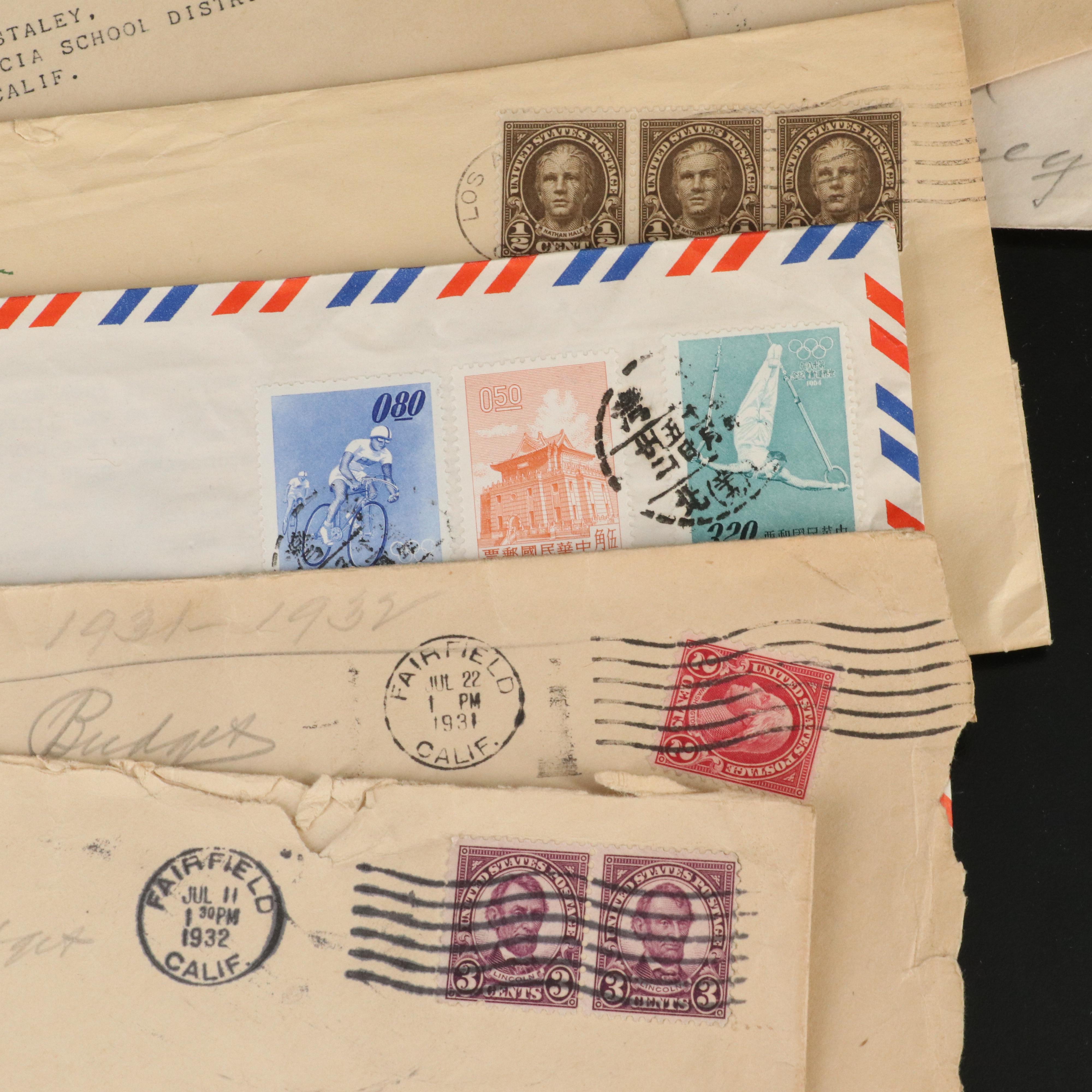 Over 200 U.S. Postal Covers, 1930s to 1960s