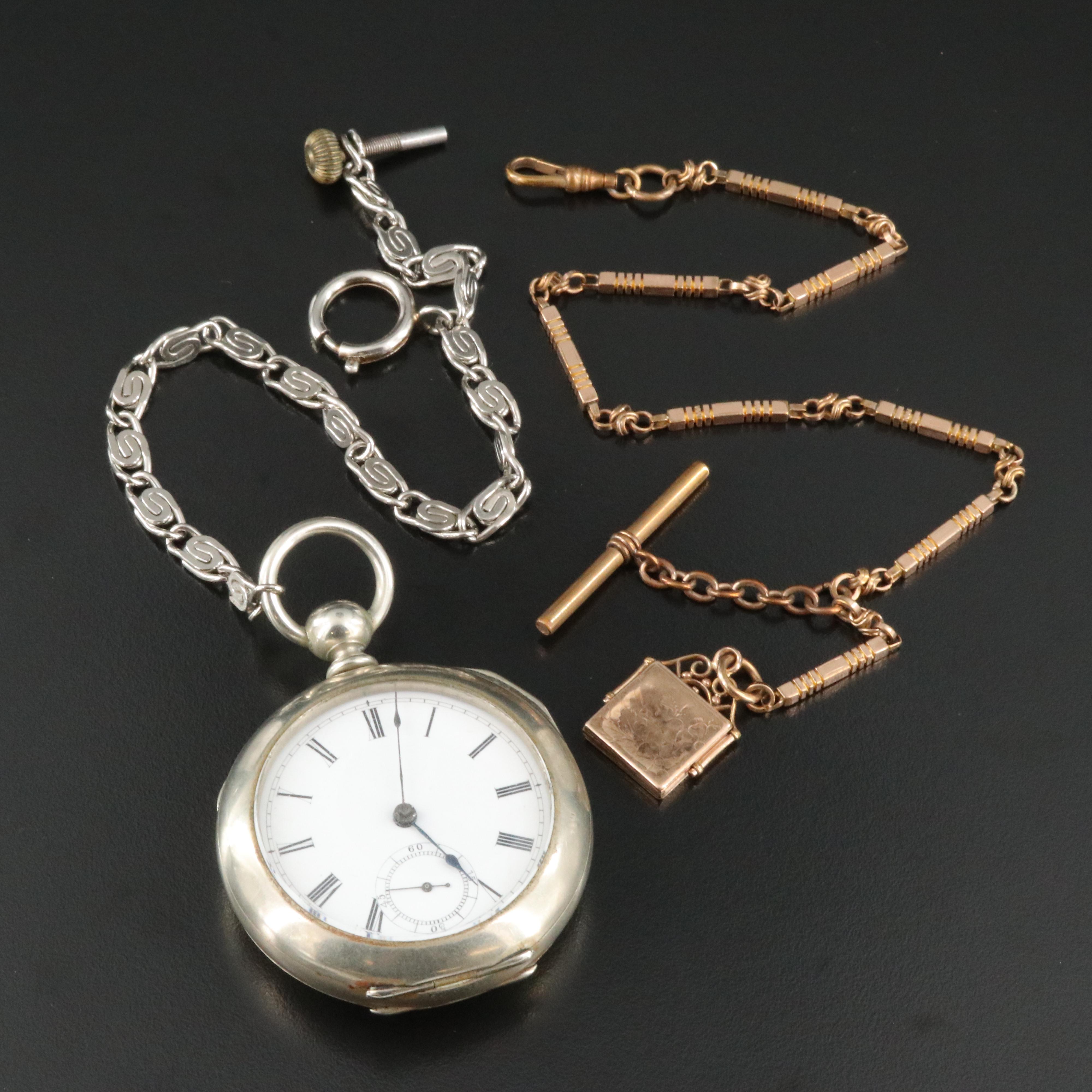 Antique Waltham Key Wind & Set Pocket Watch