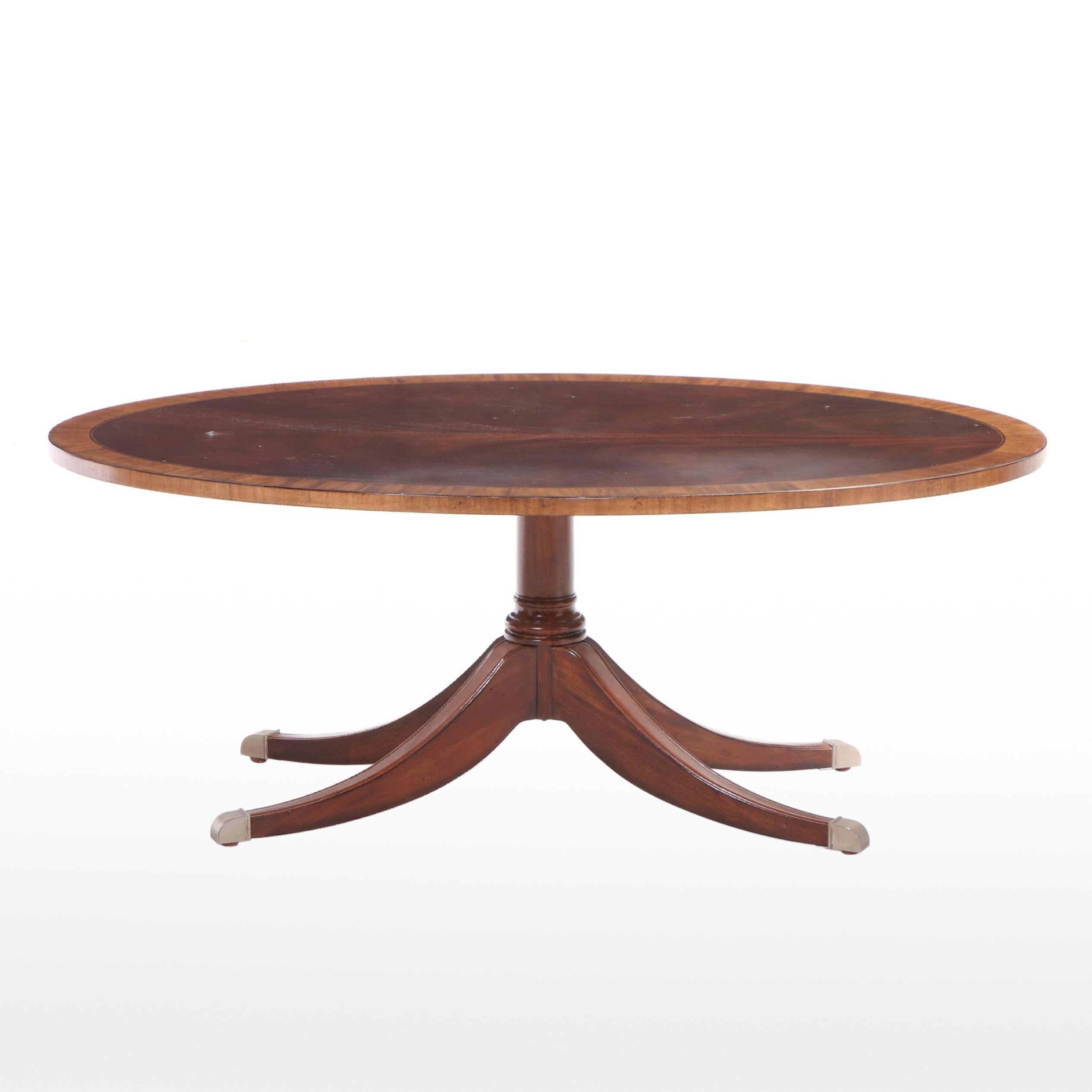 Ethan Allen "Thornton" Flame Mahogany and Crossbanded Coffee Table