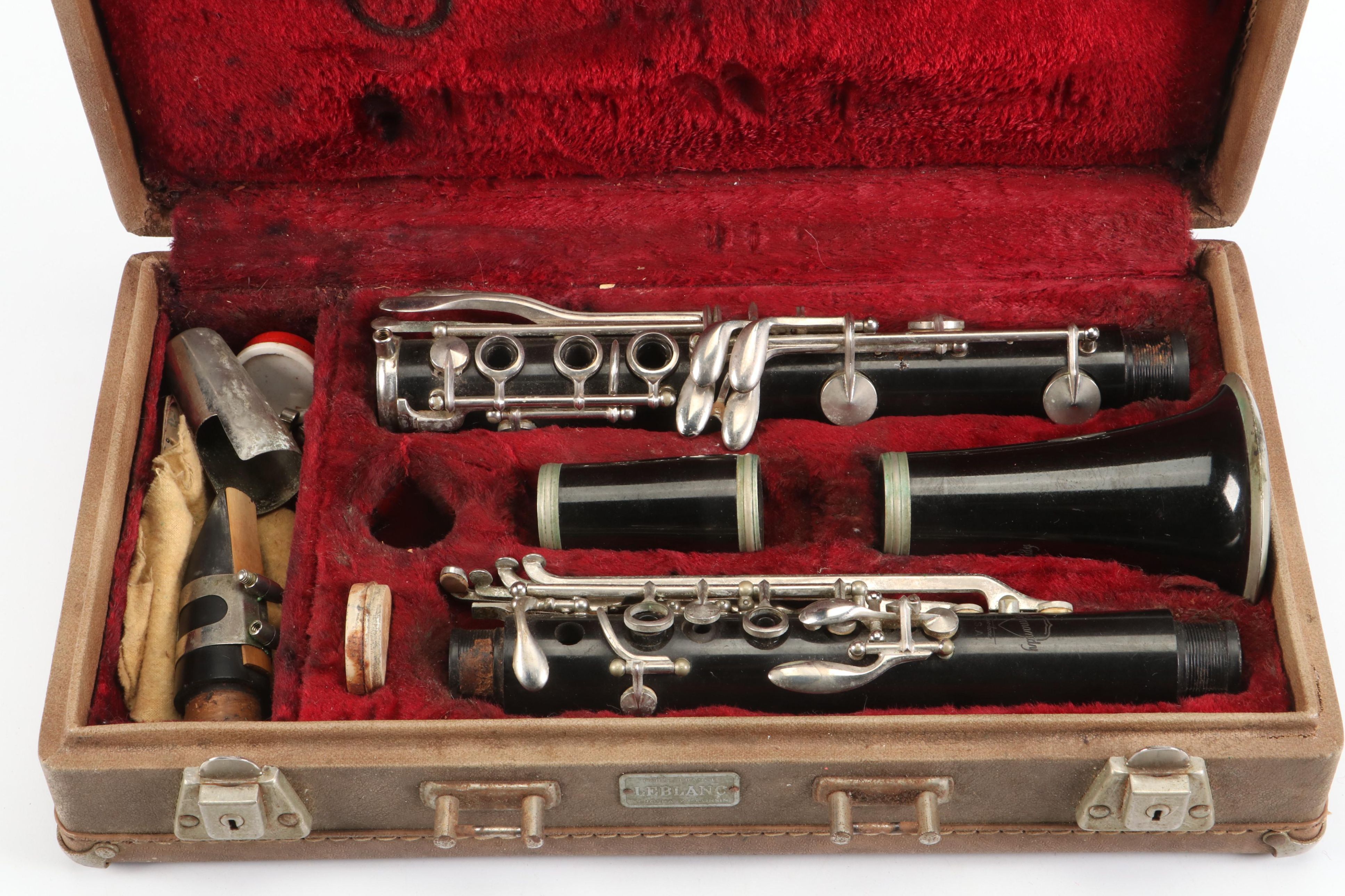 American Normandy Reso-Tone Clarinet with LeBlanc Case, Mid-20th Century