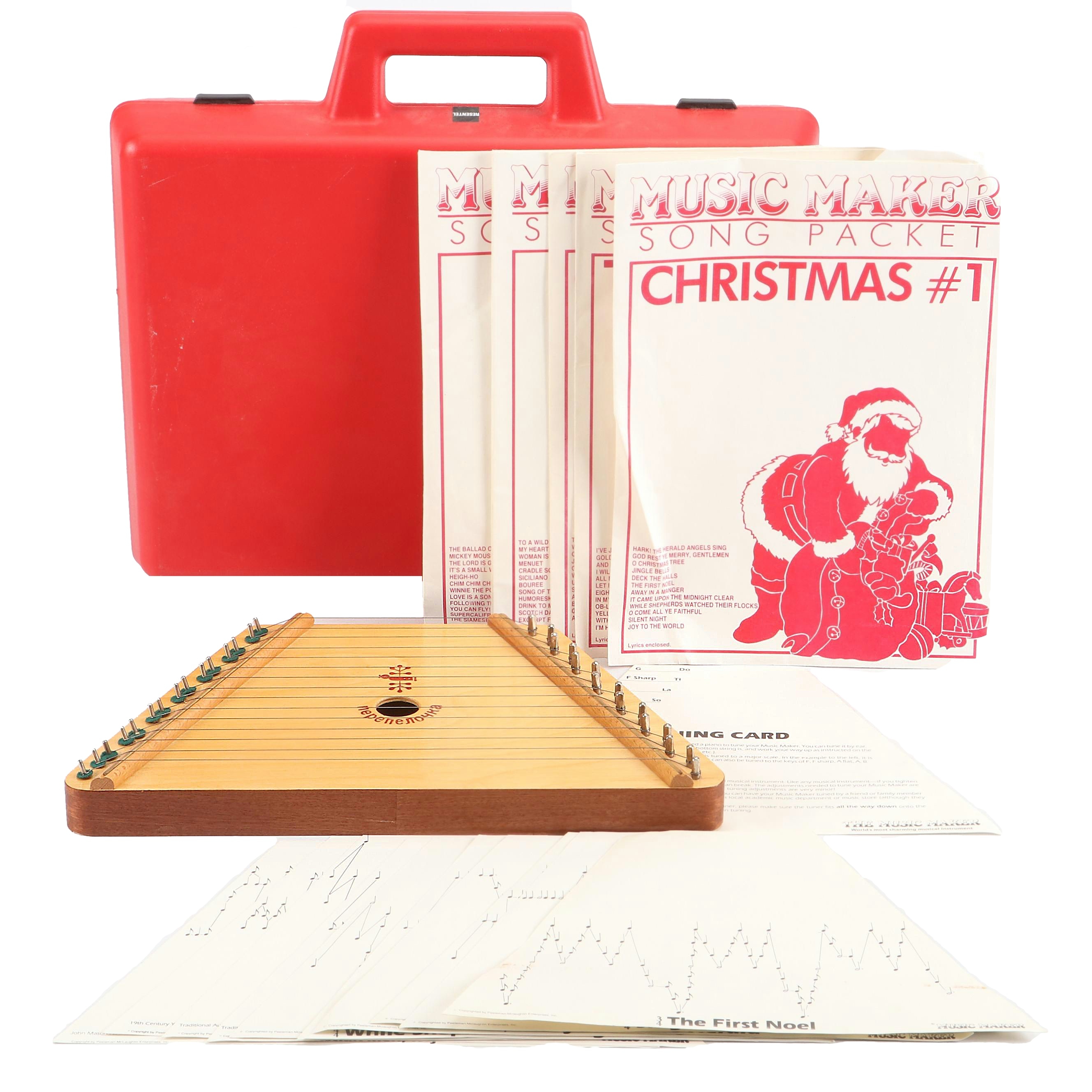 The Music Maker Lap Harp with Music Sheets