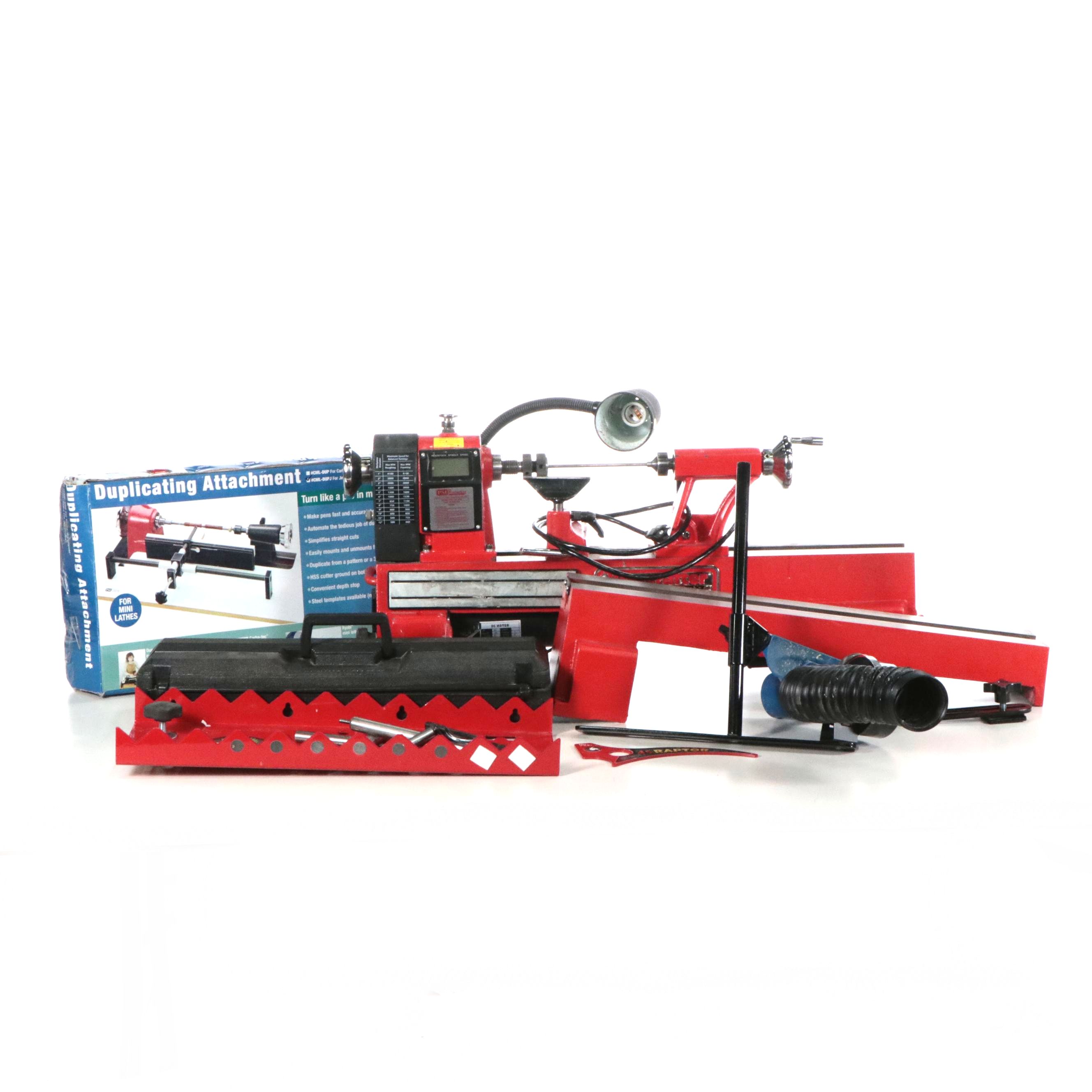 PSI Woodworking Products Turncrafter Commander Mini Lathe and Accessories