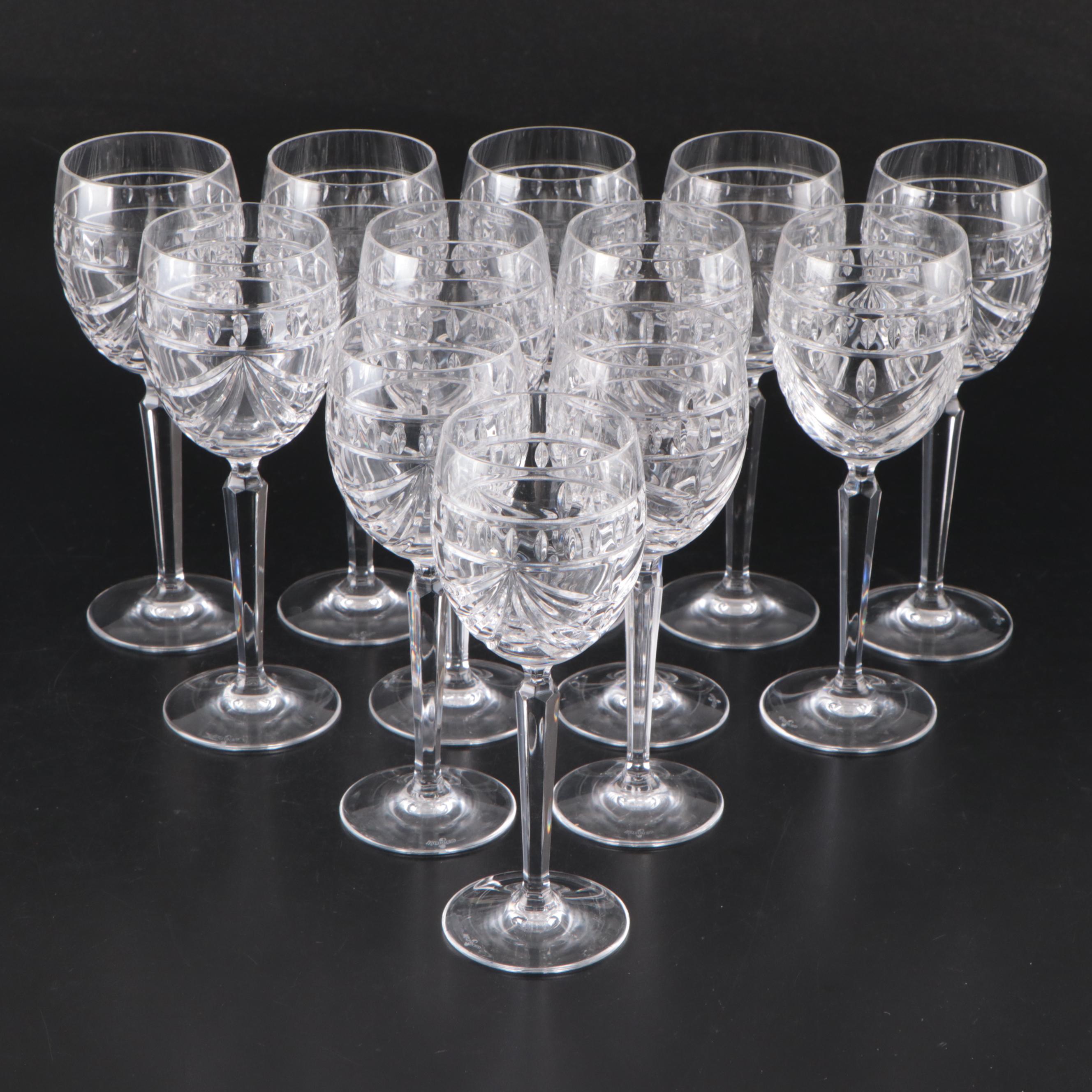 Waterford Crystal "Overture" Water Goblets, Set of Twelve
