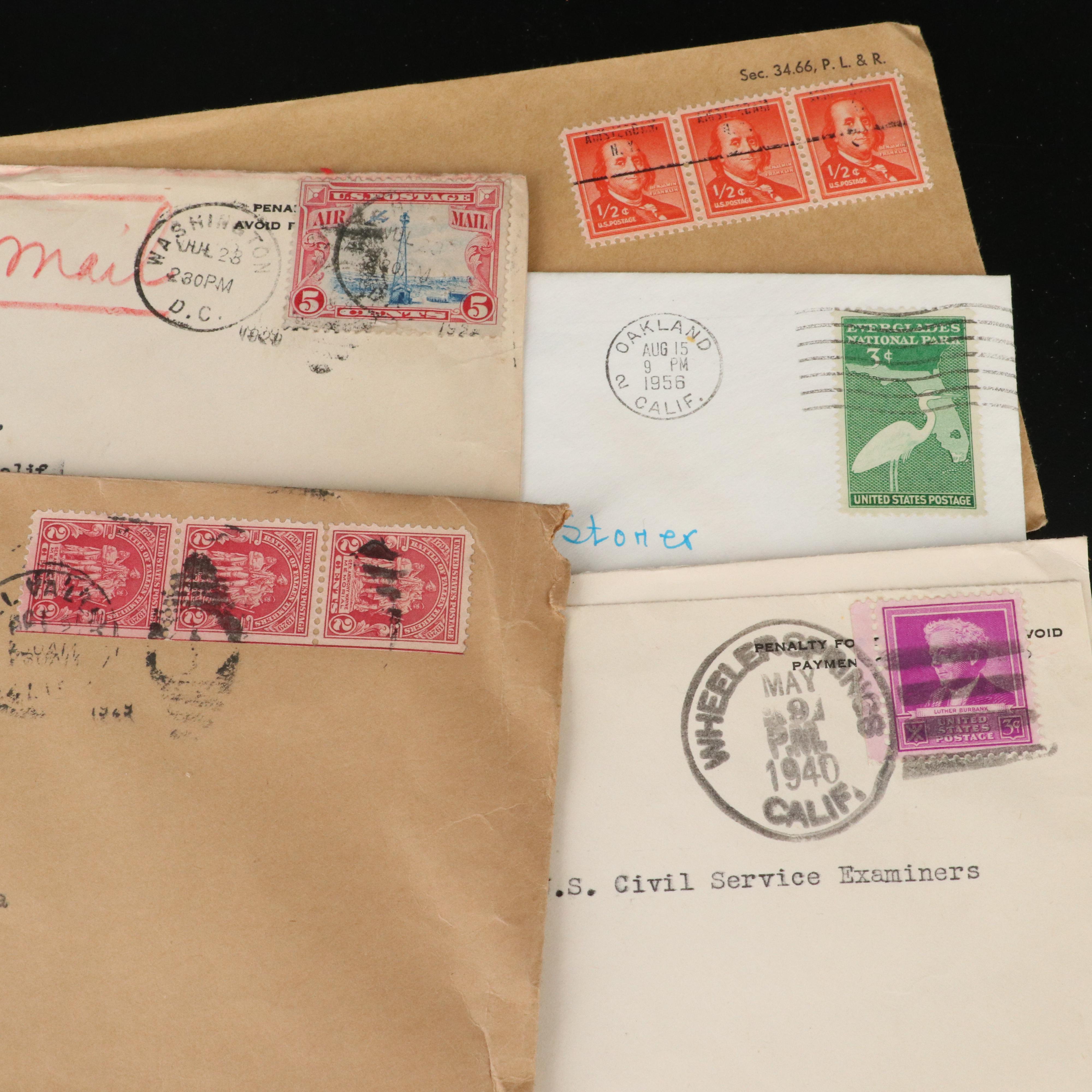 Over 200 U.S. Postal Covers, 1930s to 1960s