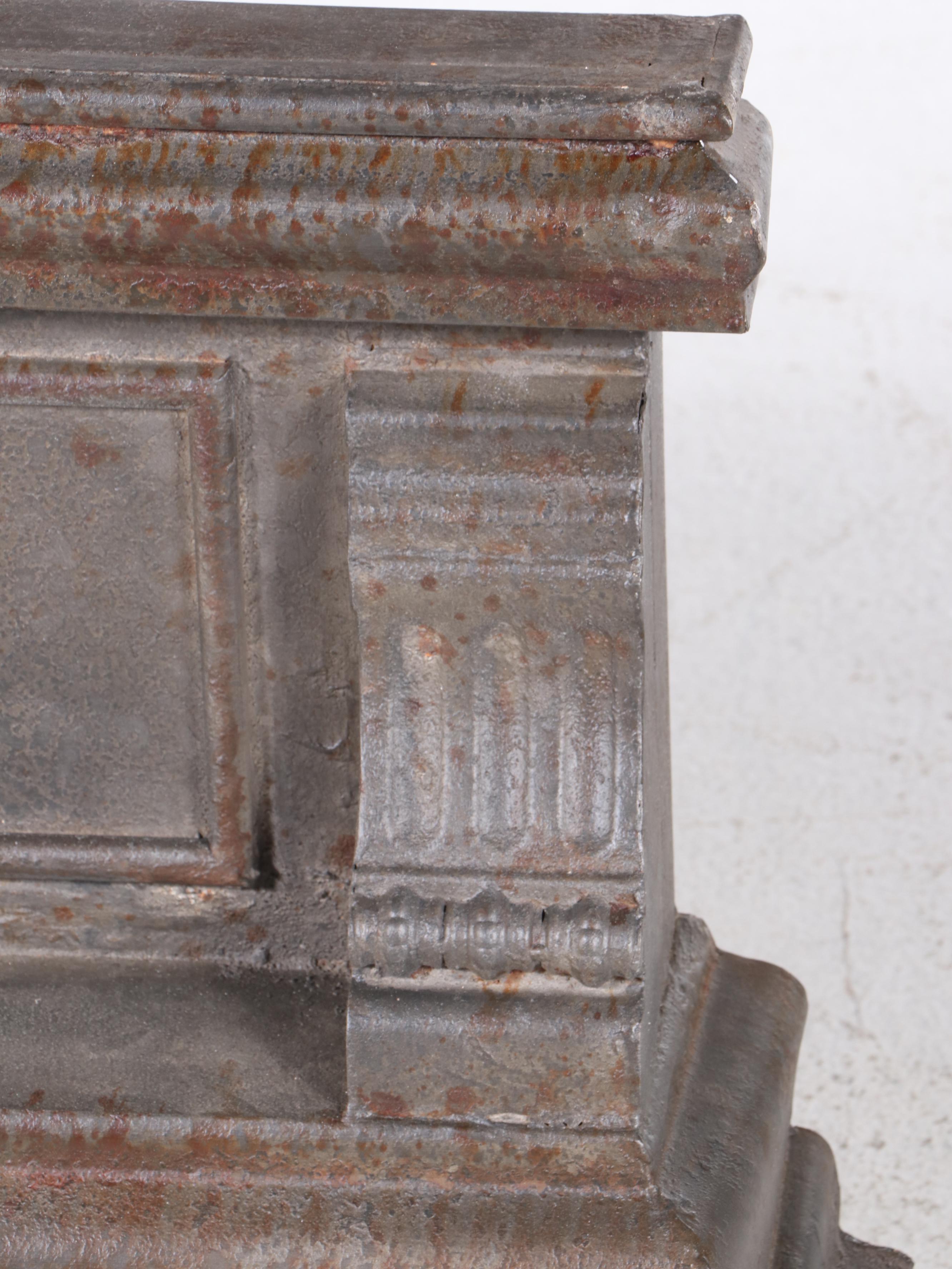 Rustic Style Contemporary Cast Metal Fireplace Mantel Shelf