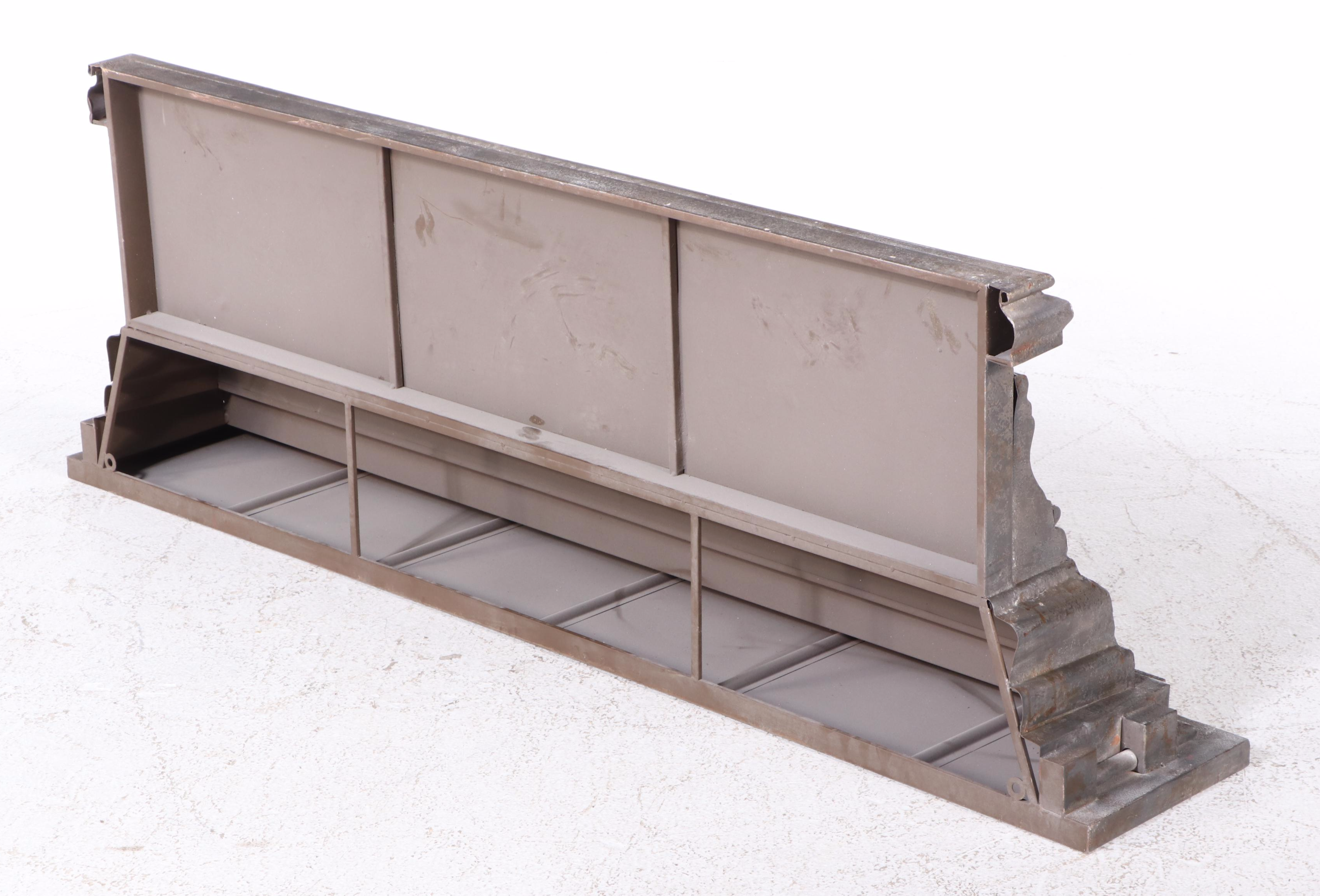 Rustic Style Contemporary Cast Metal Fireplace Mantel Shelf