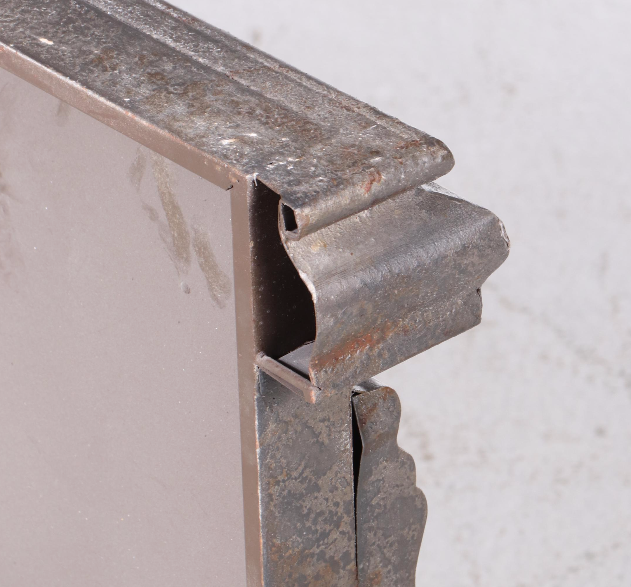 Rustic Style Contemporary Cast Metal Fireplace Mantel Shelf