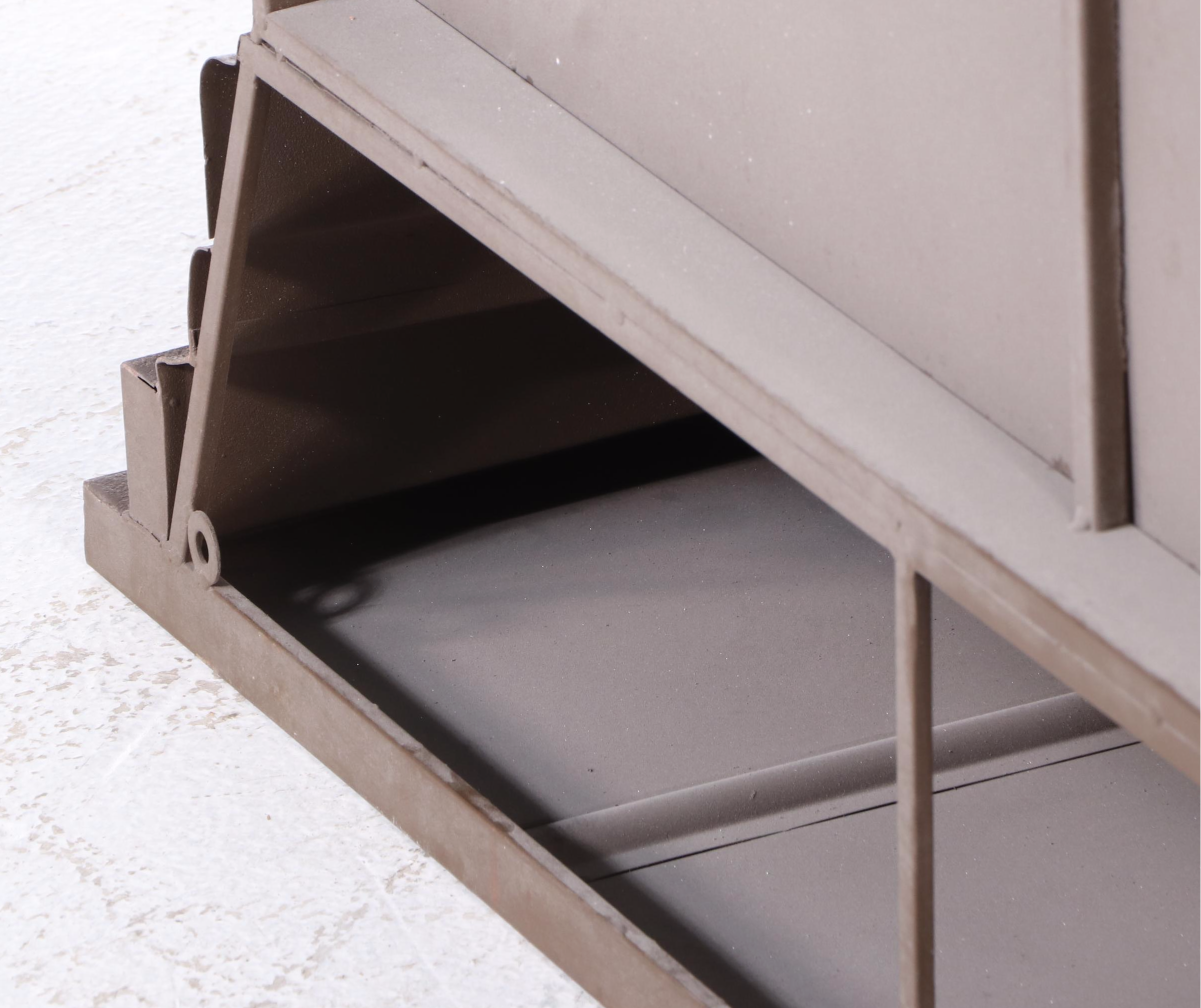 Rustic Style Contemporary Cast Metal Fireplace Mantel Shelf