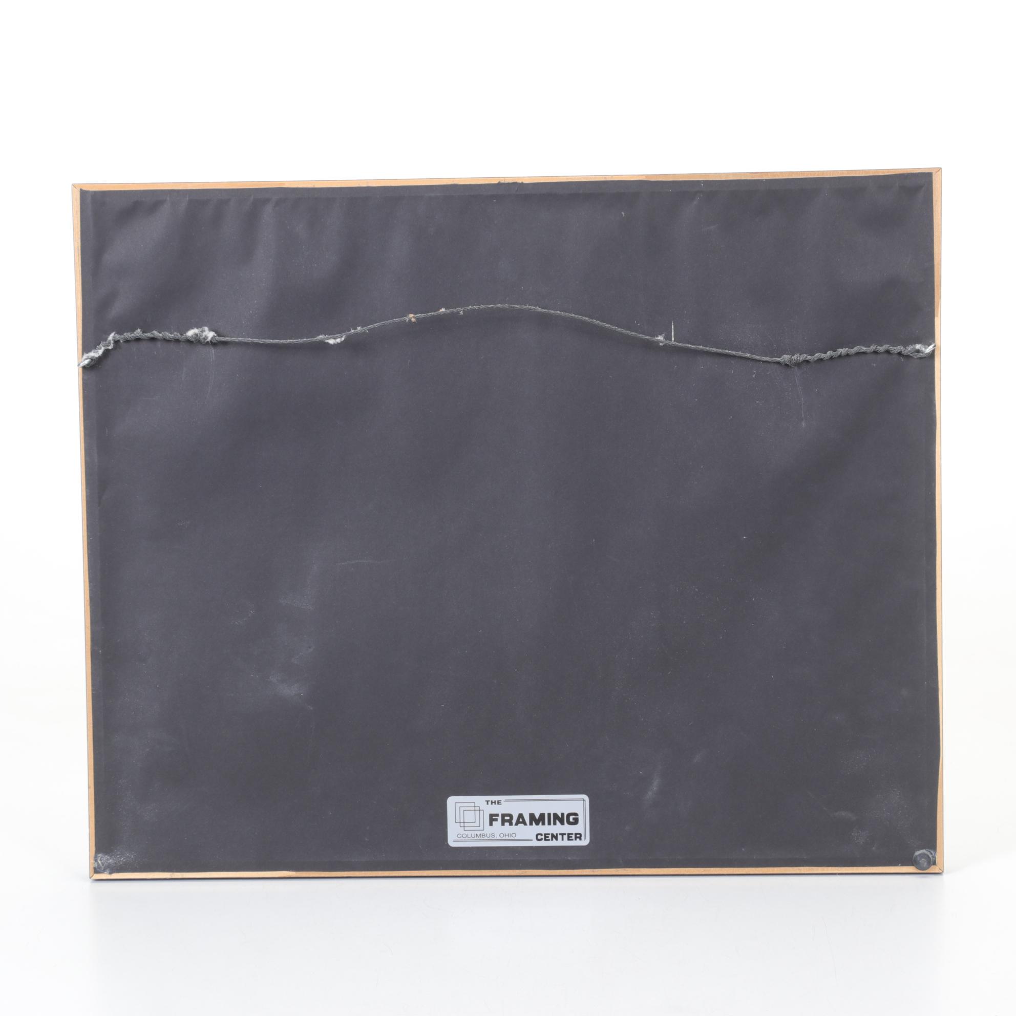 Ikki Matsumoto Serigraph "Surf Fishing," 20th Century