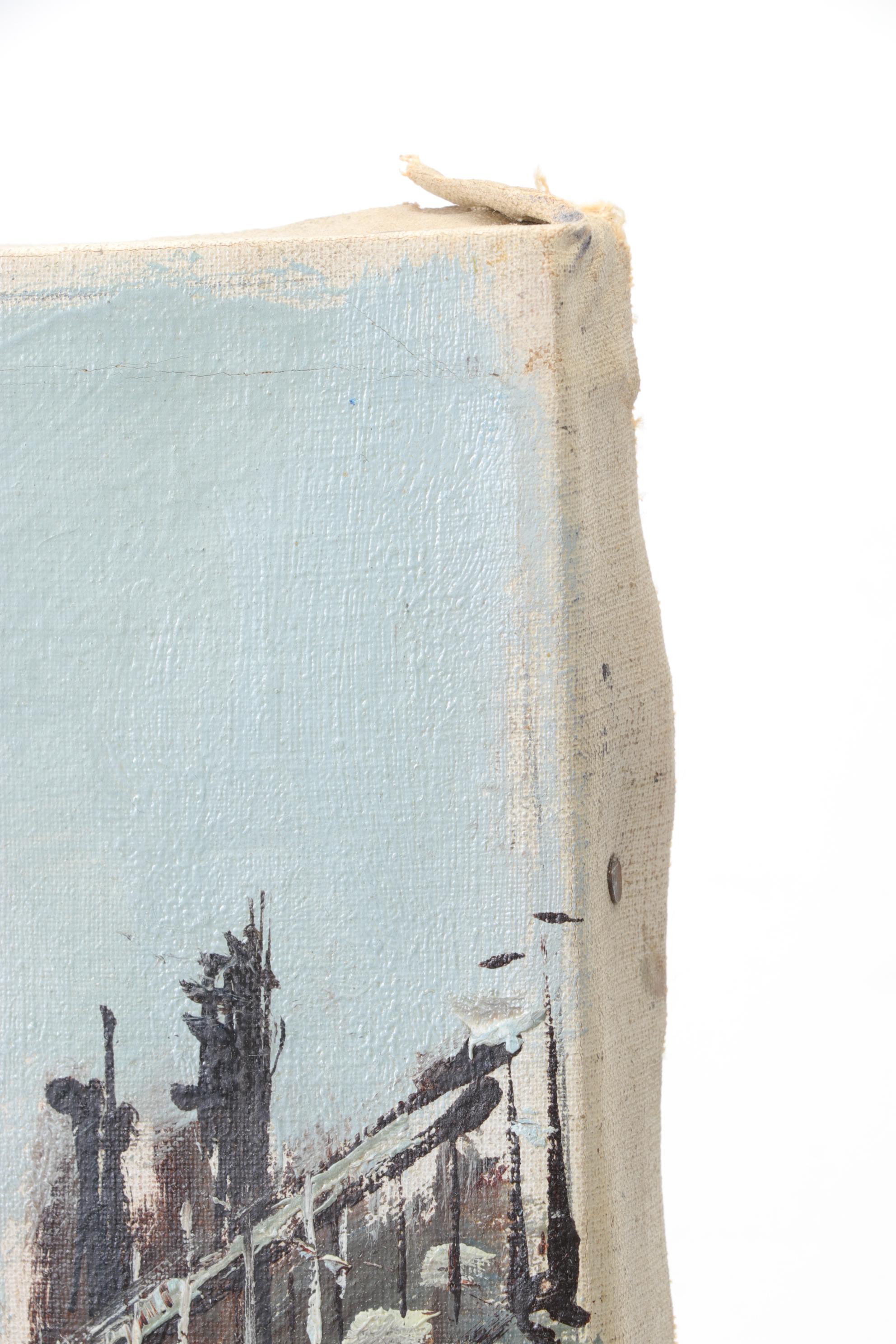 Antonio DeVity Parisian Street Scene Oil Painting