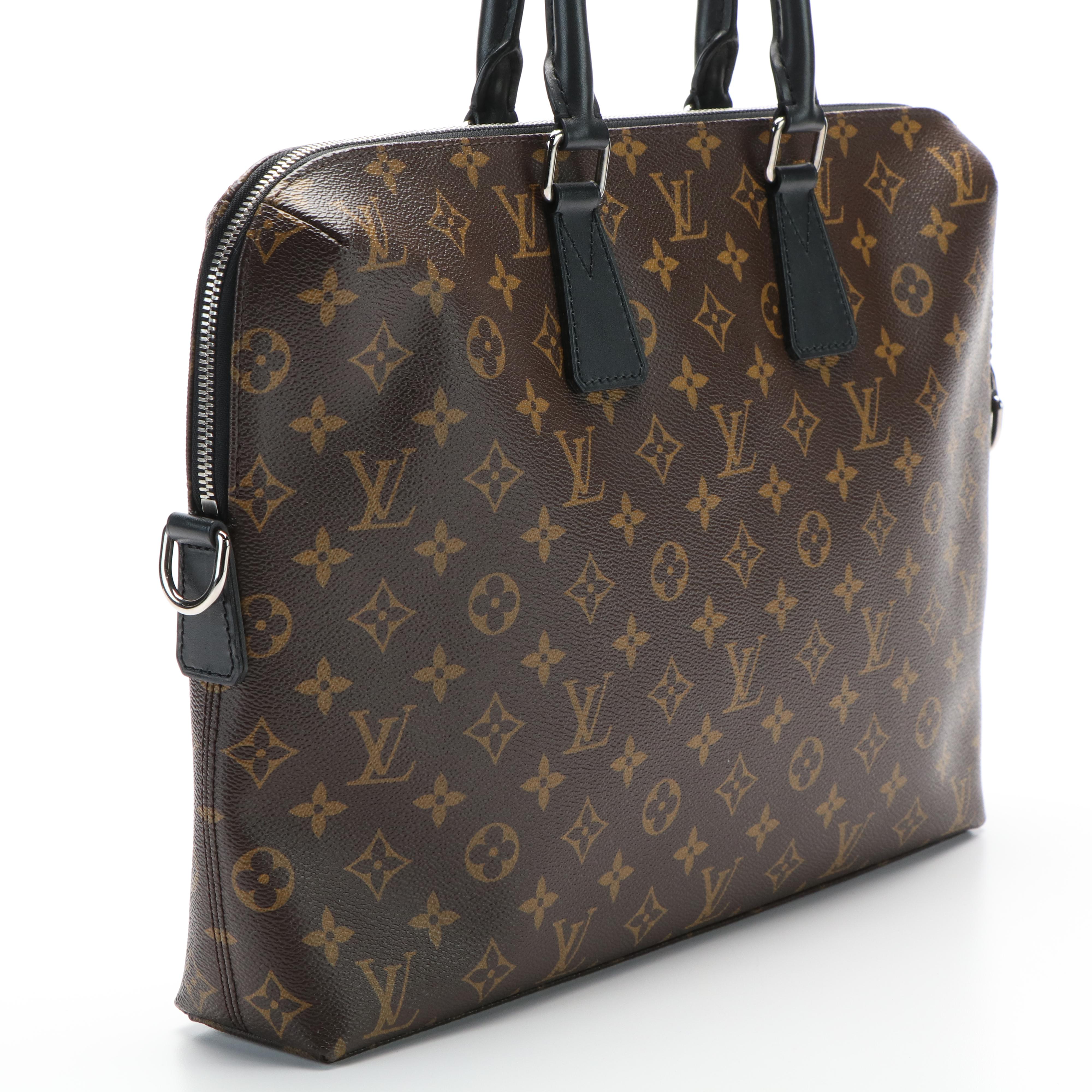 Louis Vuitton Business Tote Bag in Monogram Coated Canvas