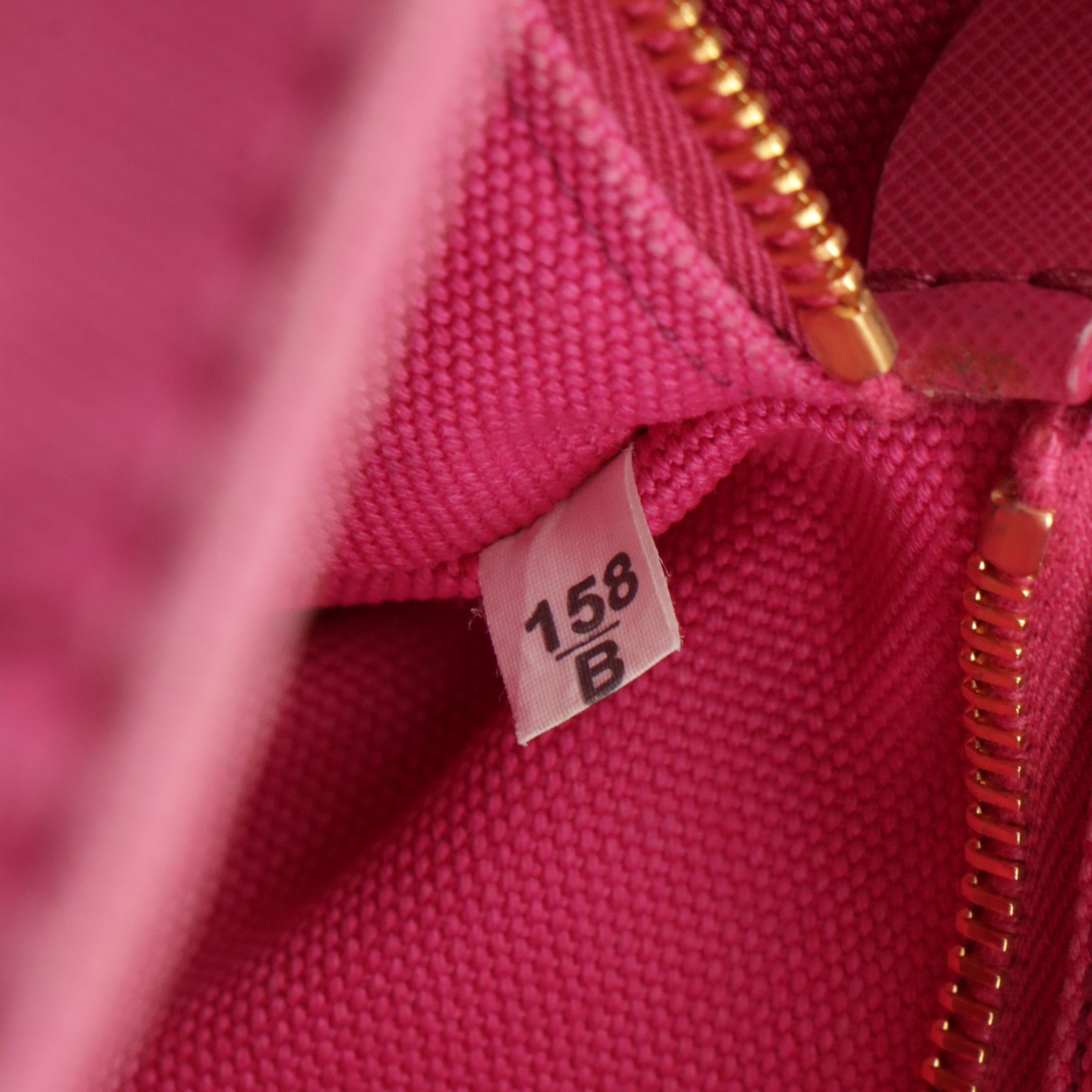 Prada Pink Canapa Canvas Handbag