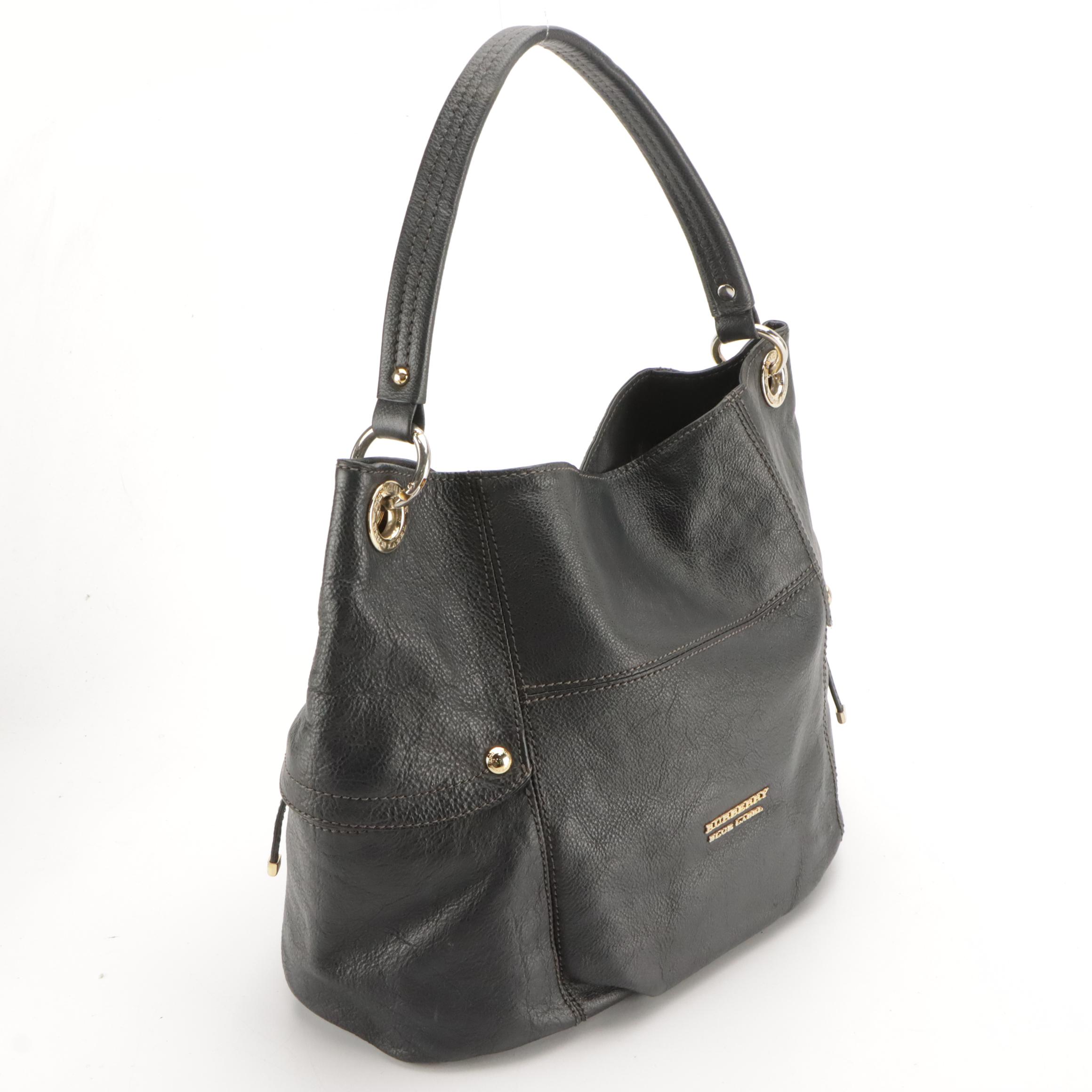 Burberry Blue Label Grain Leather Hobo Bag