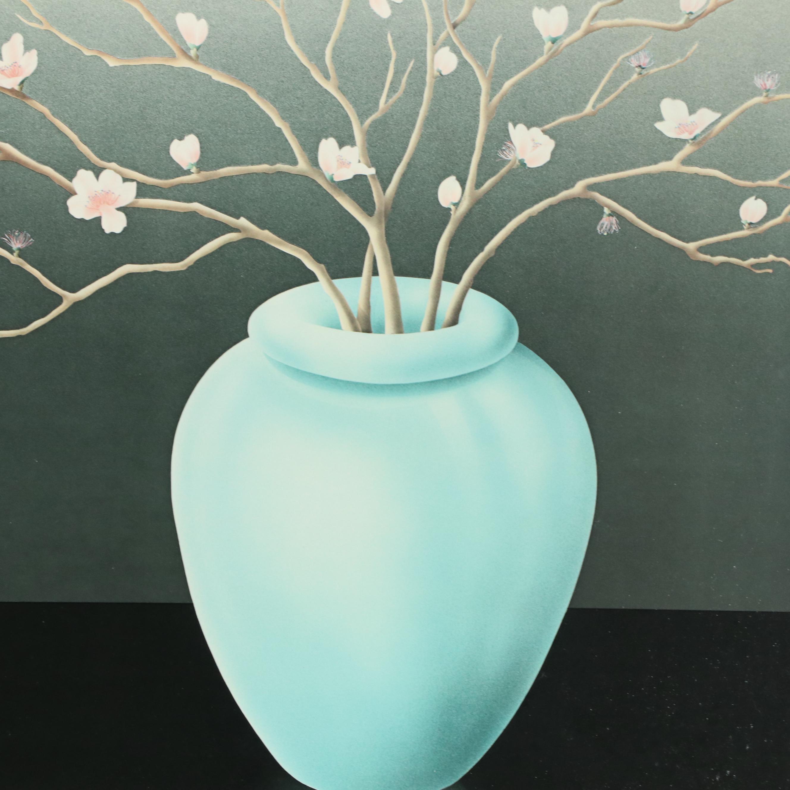 Offset Lithograph After William Todd Haile "Cherry Blossoms"