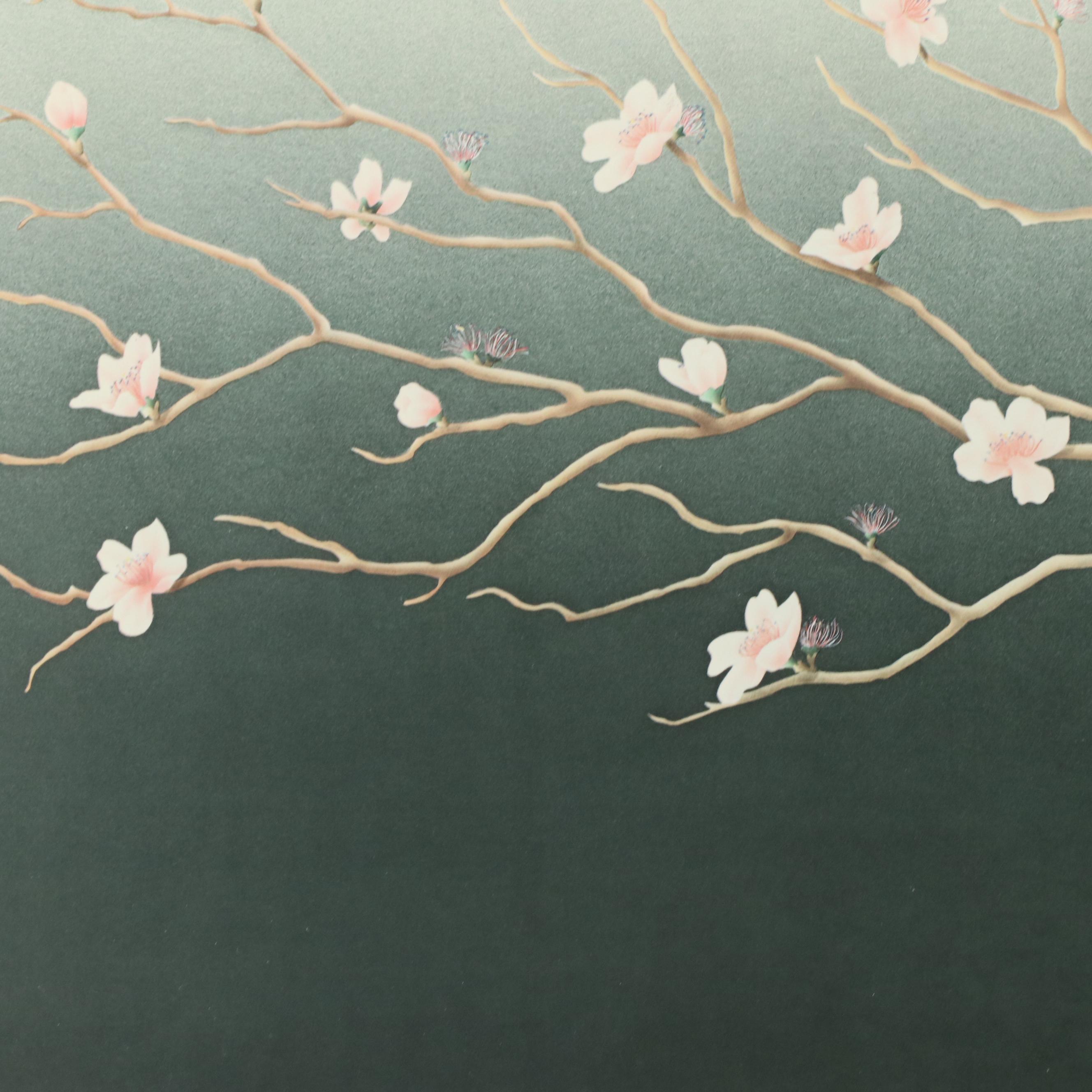 Offset Lithograph After William Todd Haile "Cherry Blossoms"