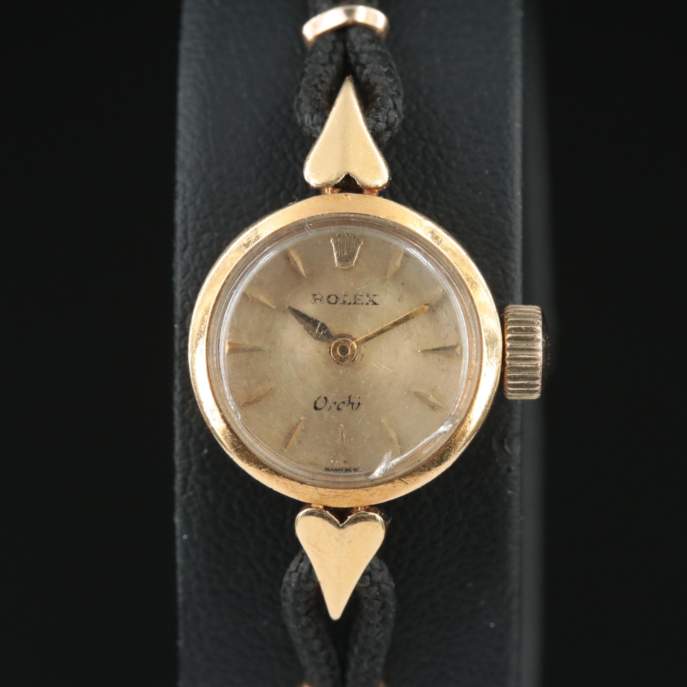 Vintage 18K Rolex Orchid Watch