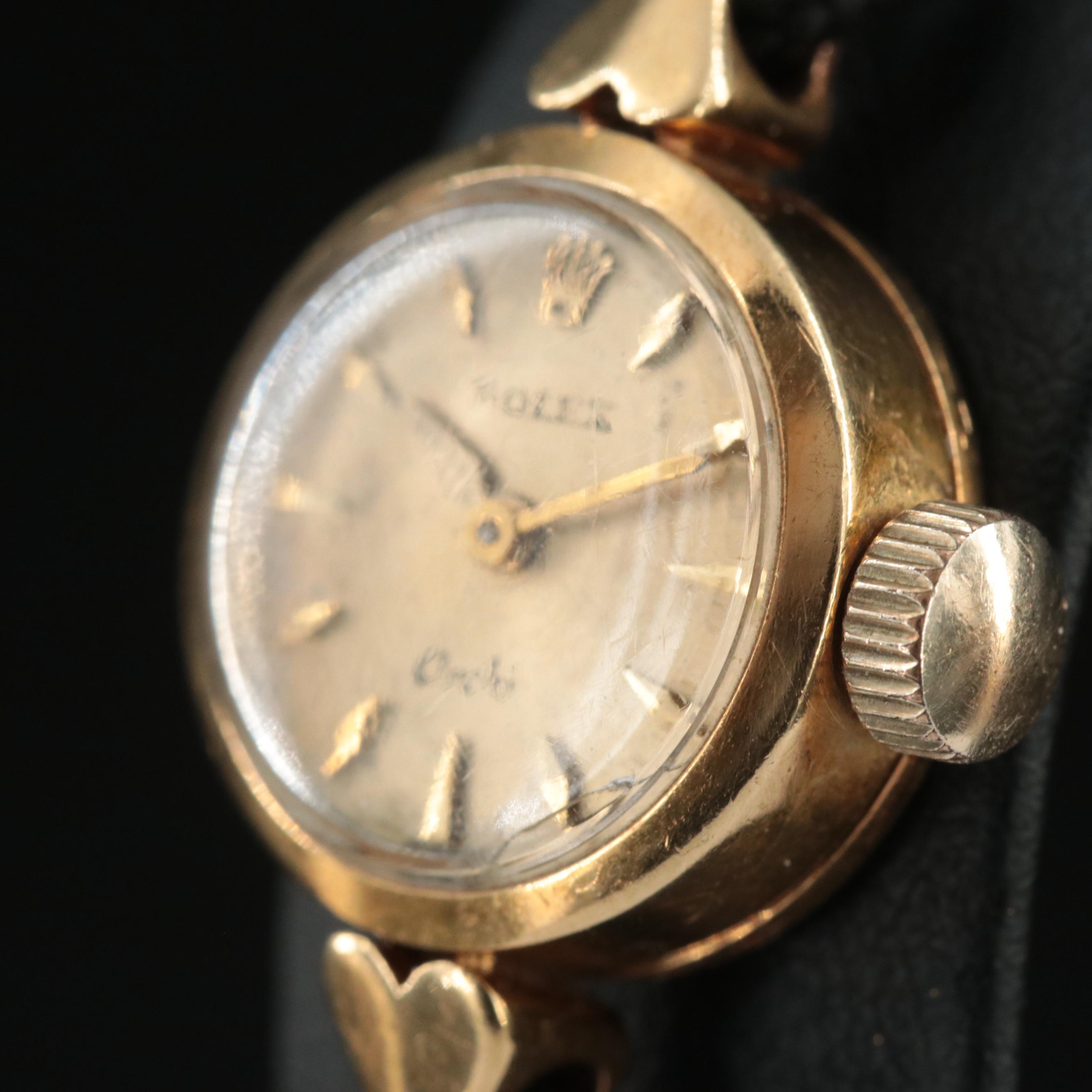 Vintage 18K Rolex Orchid Watch