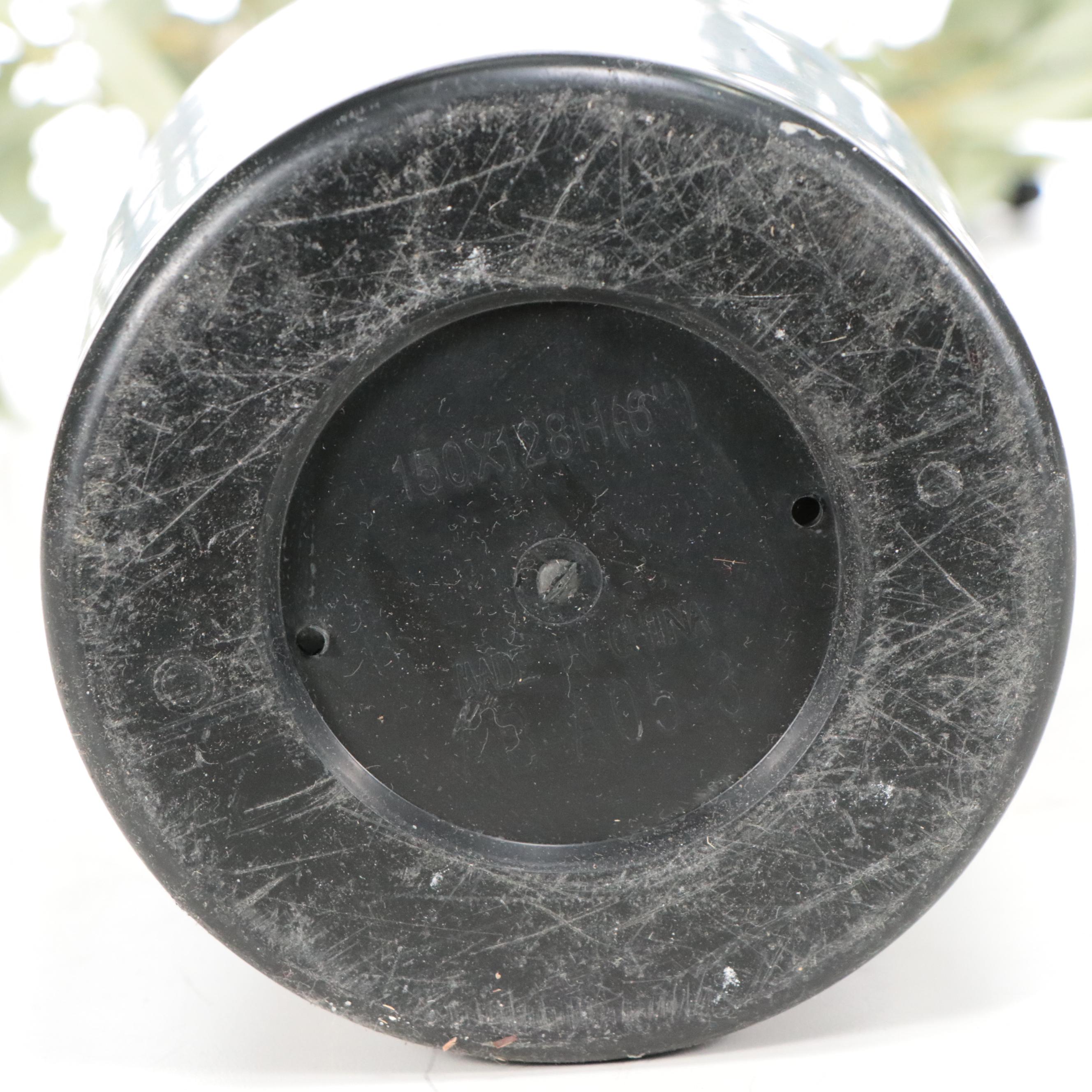 Artificial Olive Tree, Ornamental Grass, and Mango Plant in Planters