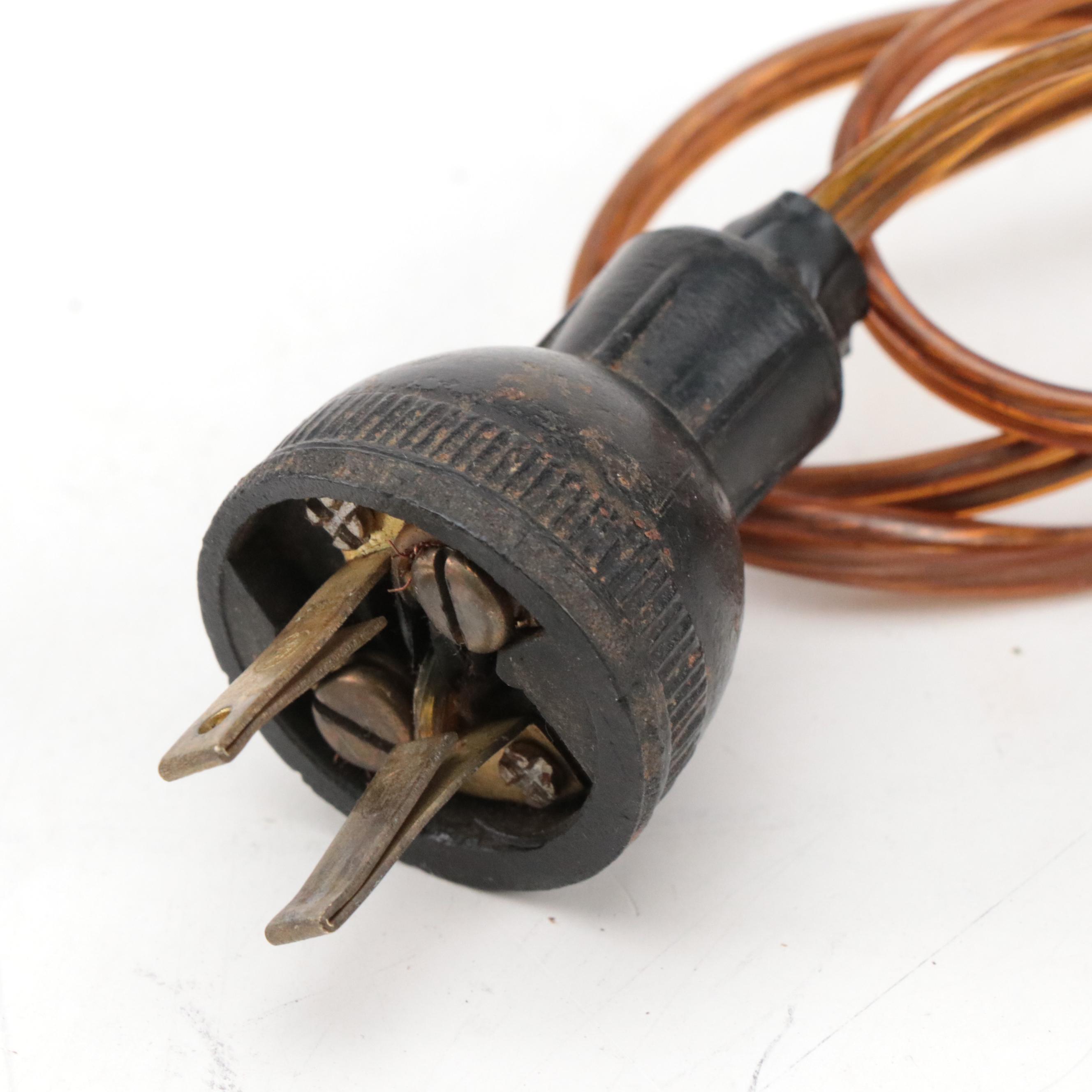 Czech Art Deco Painted Spelter Table Lamp with Glass Moravian Star Shade