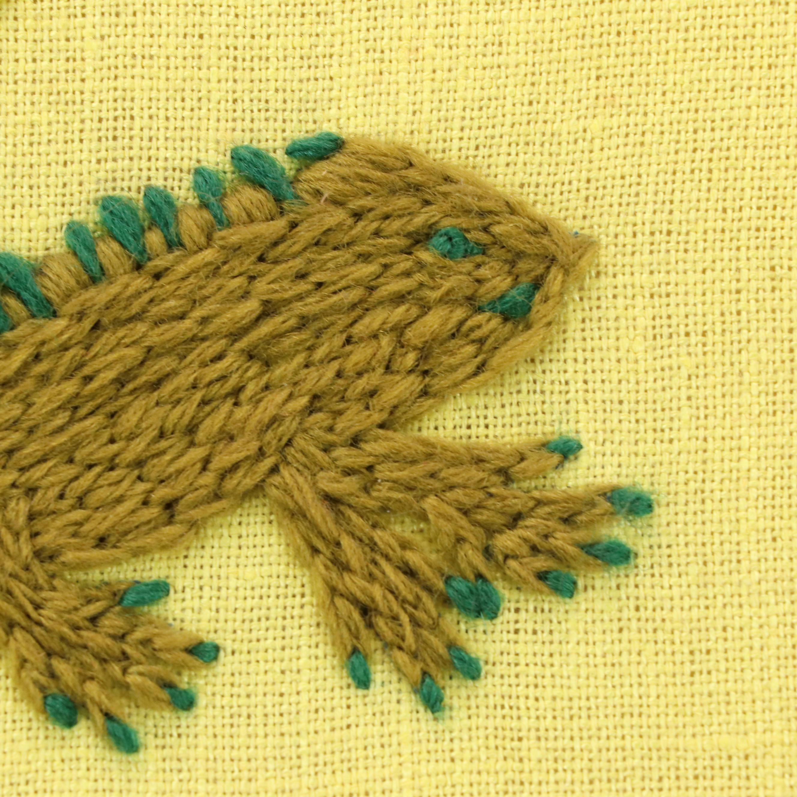 Heavy Chain Stitch Embroidery Animal Alphabet