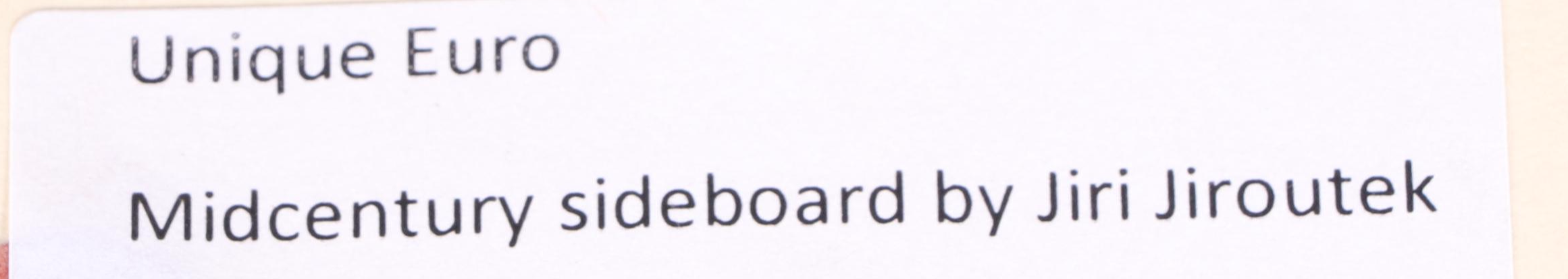 Jiri Jiroutek for Interior Praha Mid Century Modern Oak Sideboard