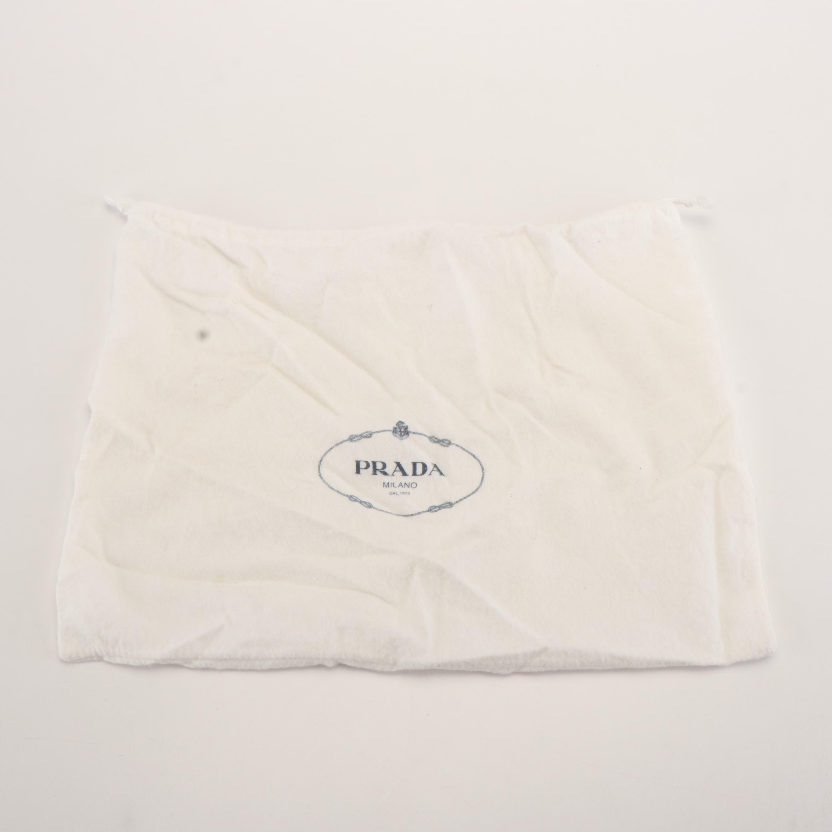 Prada Everyday Bag in Black Pebbled Leather