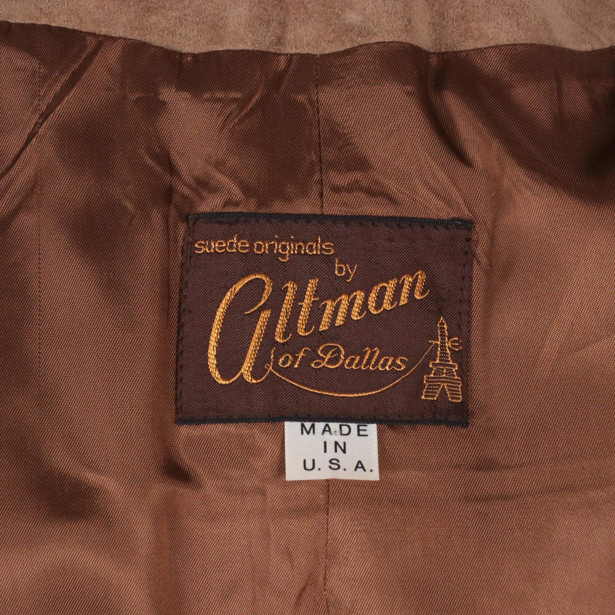 Women's Altman of Dallas Fringe Suede Jacket & Men's London Fog Trench Coat