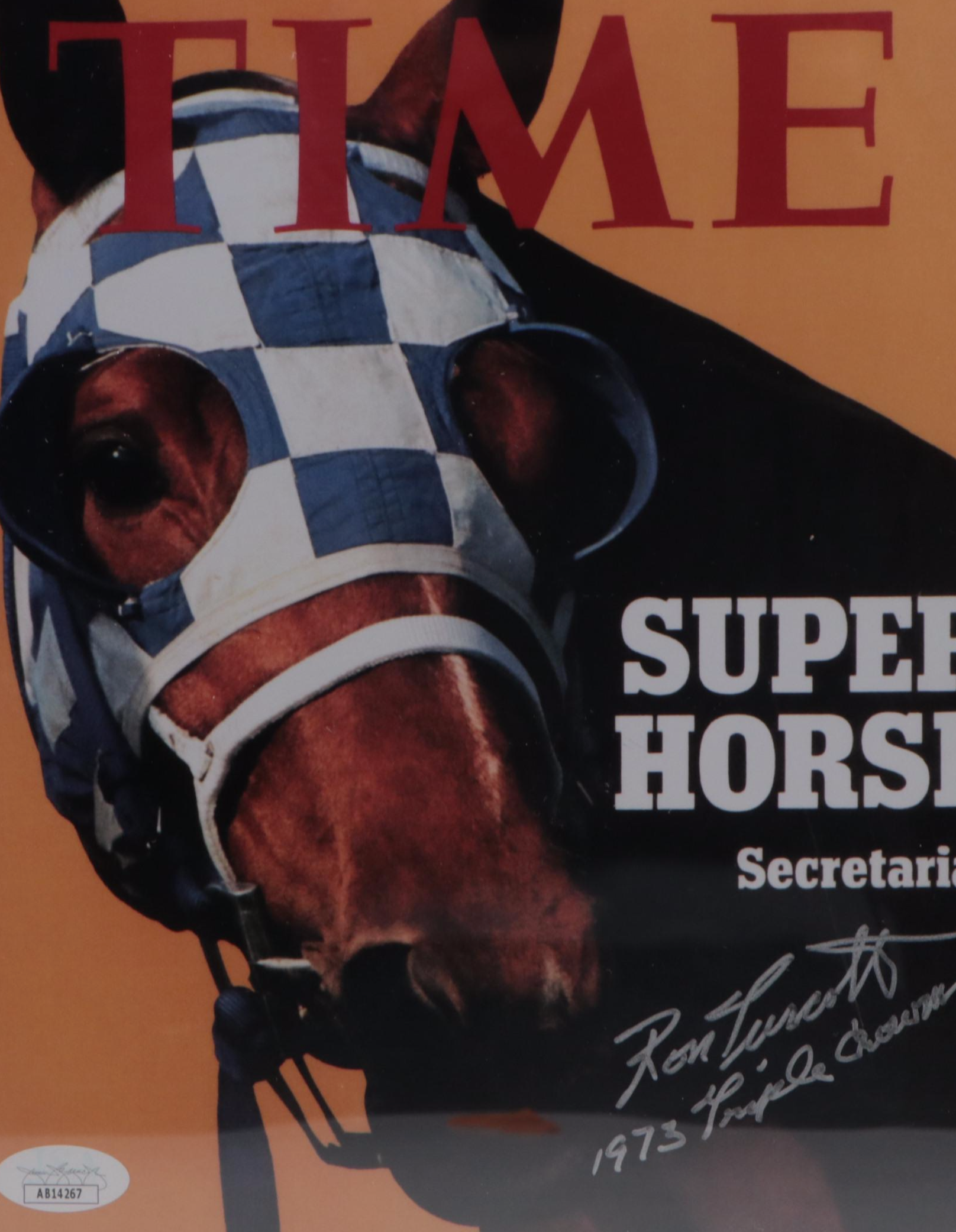 Ron Turcotte Signed “TIME” Magazine Print Featuring Secretariat