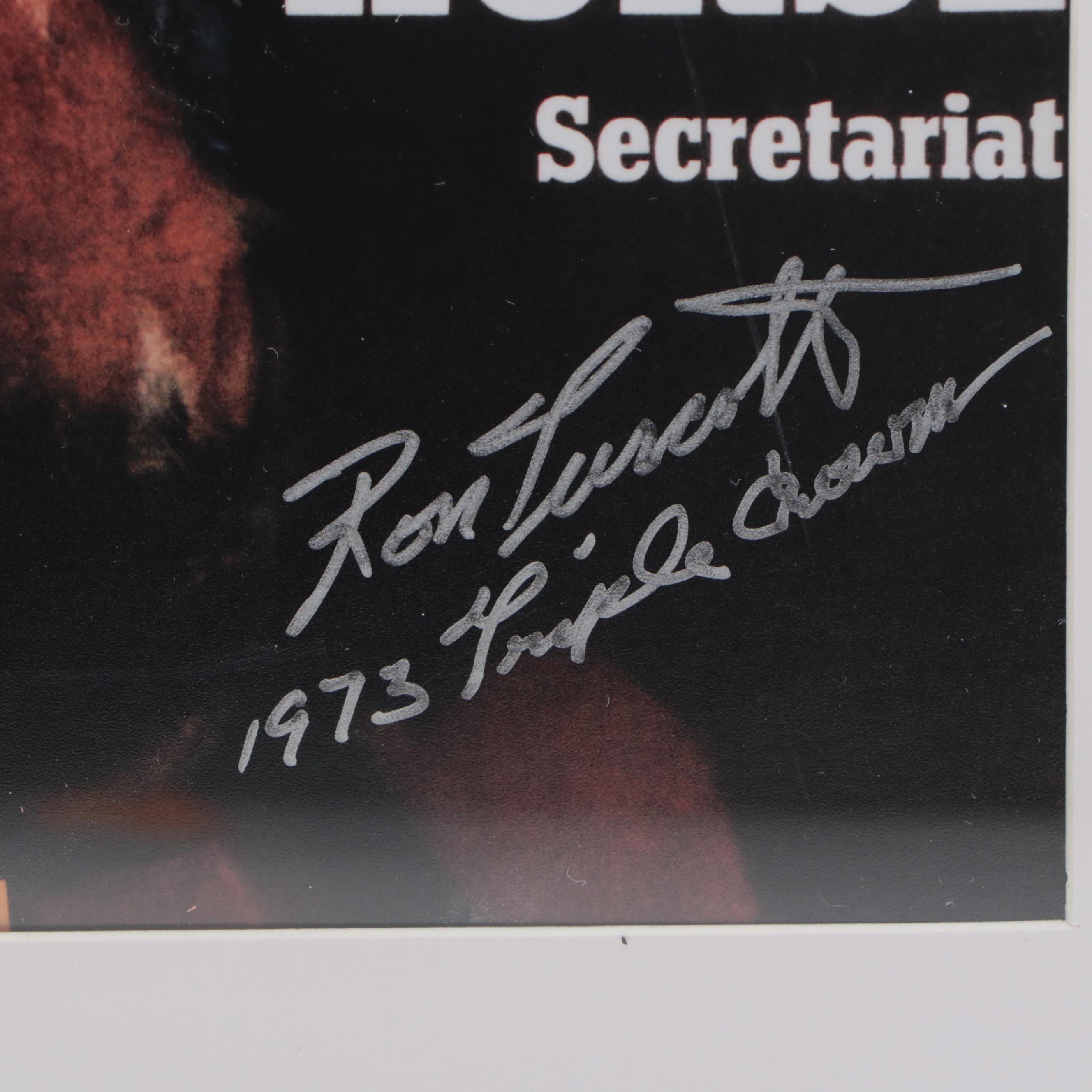 Ron Turcotte Signed “TIME” Magazine Print Featuring Secretariat