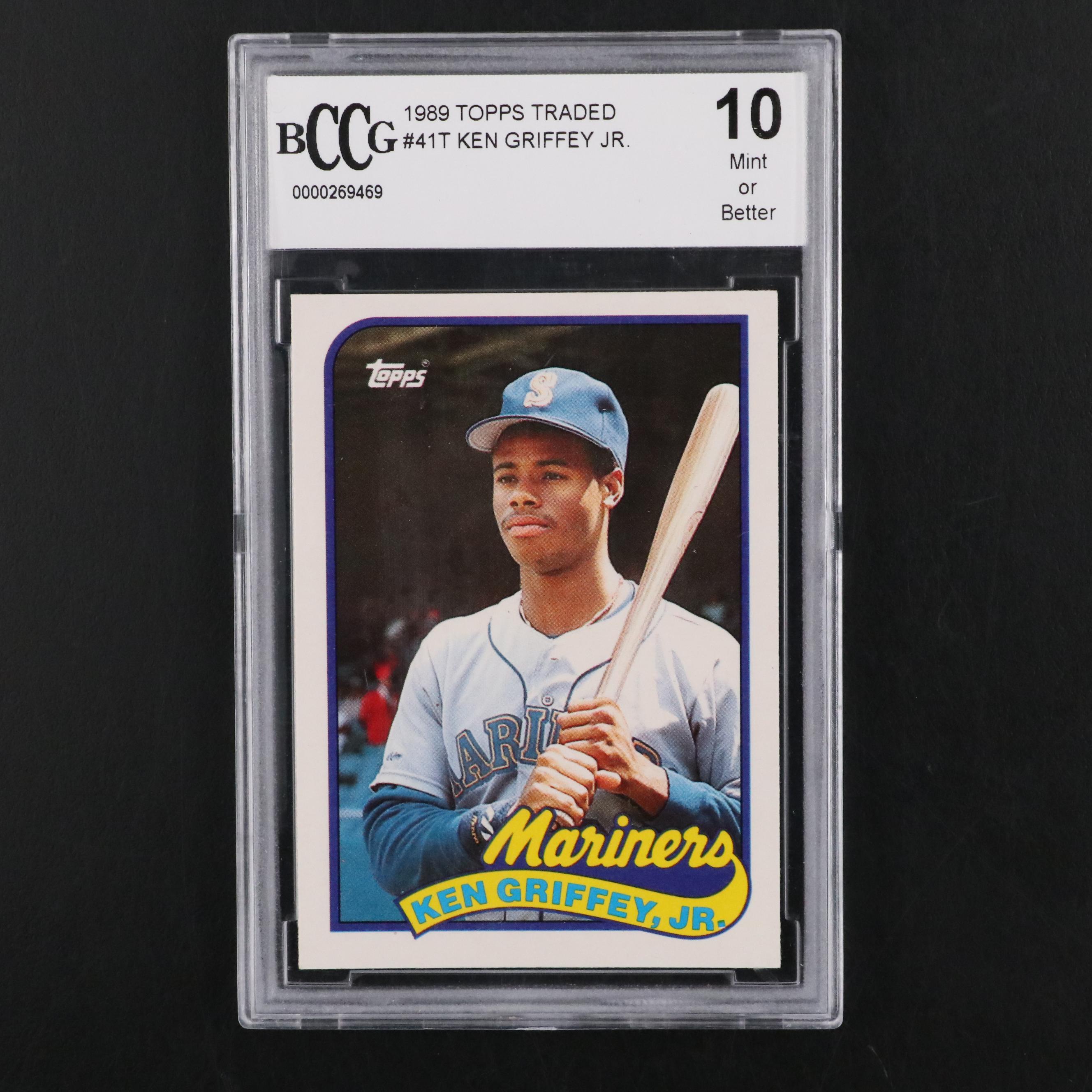 Ken Griffey jr. outlet Rookie card bccg mint 10