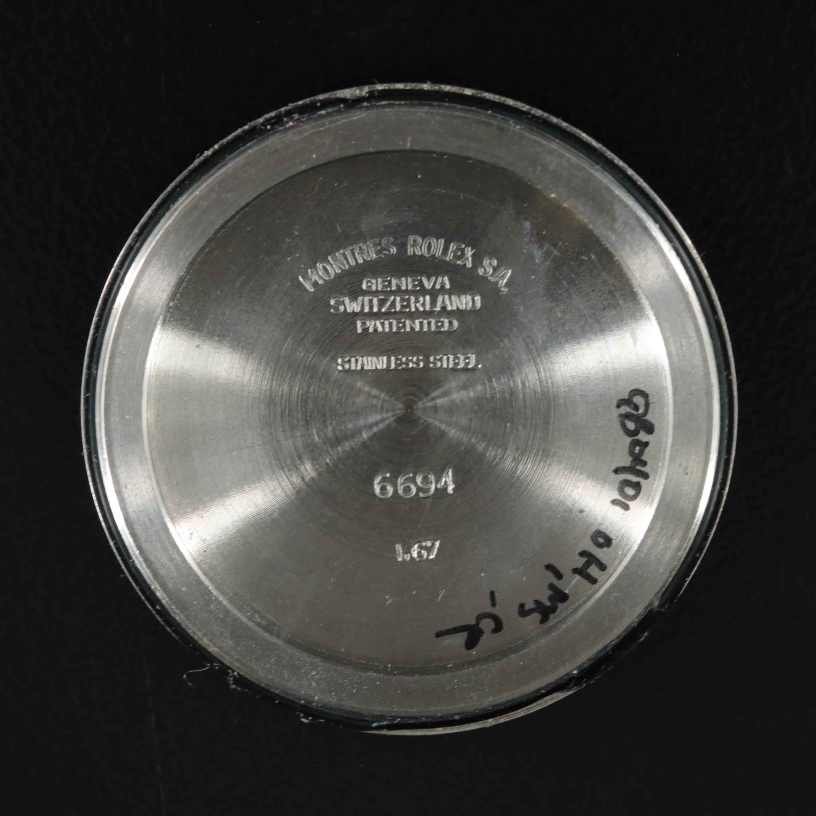 1967 Rolex Oyster Date Precision Stainless Steel Watch