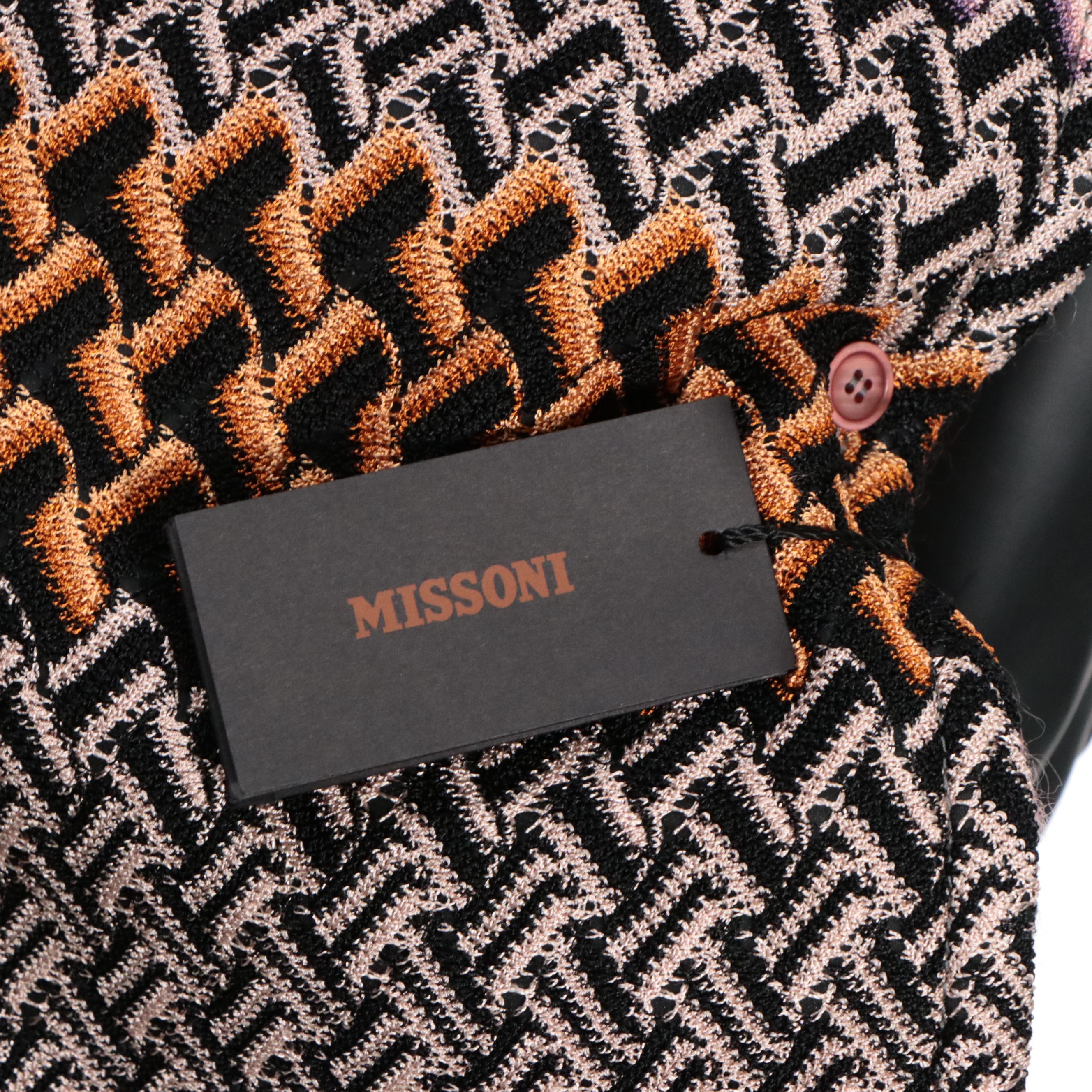 Missoni Reversible Patterned Wool/Mohair/Cashmere Sleeveless Poncho Coat