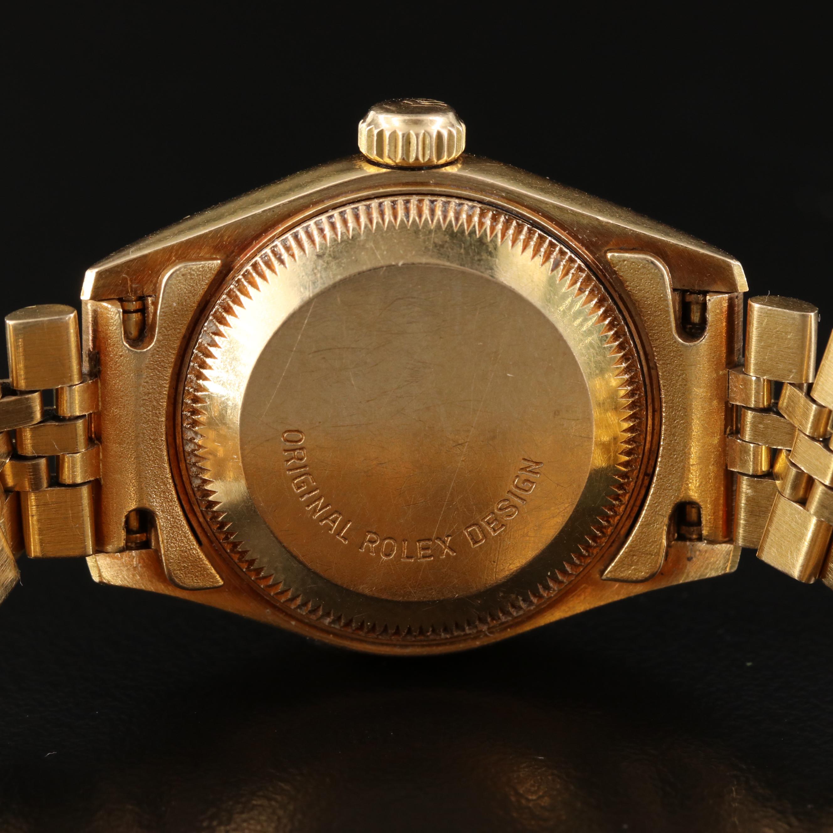 1989 Rolex Datejust Tapestry Dial, President Band Watch