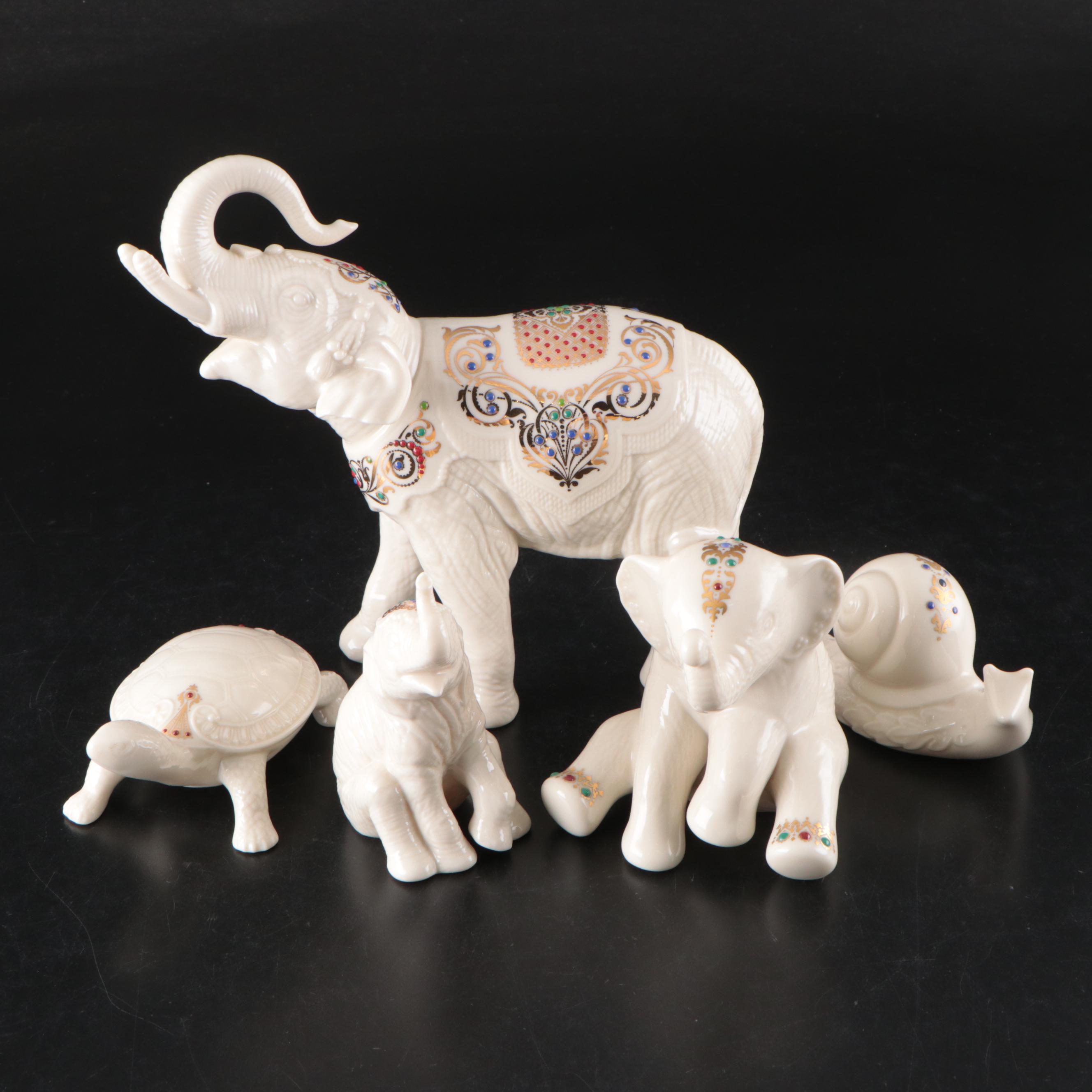 Lenox "Palace Elephant" and More China Jewels Porcelain Figurines, 1980-2000