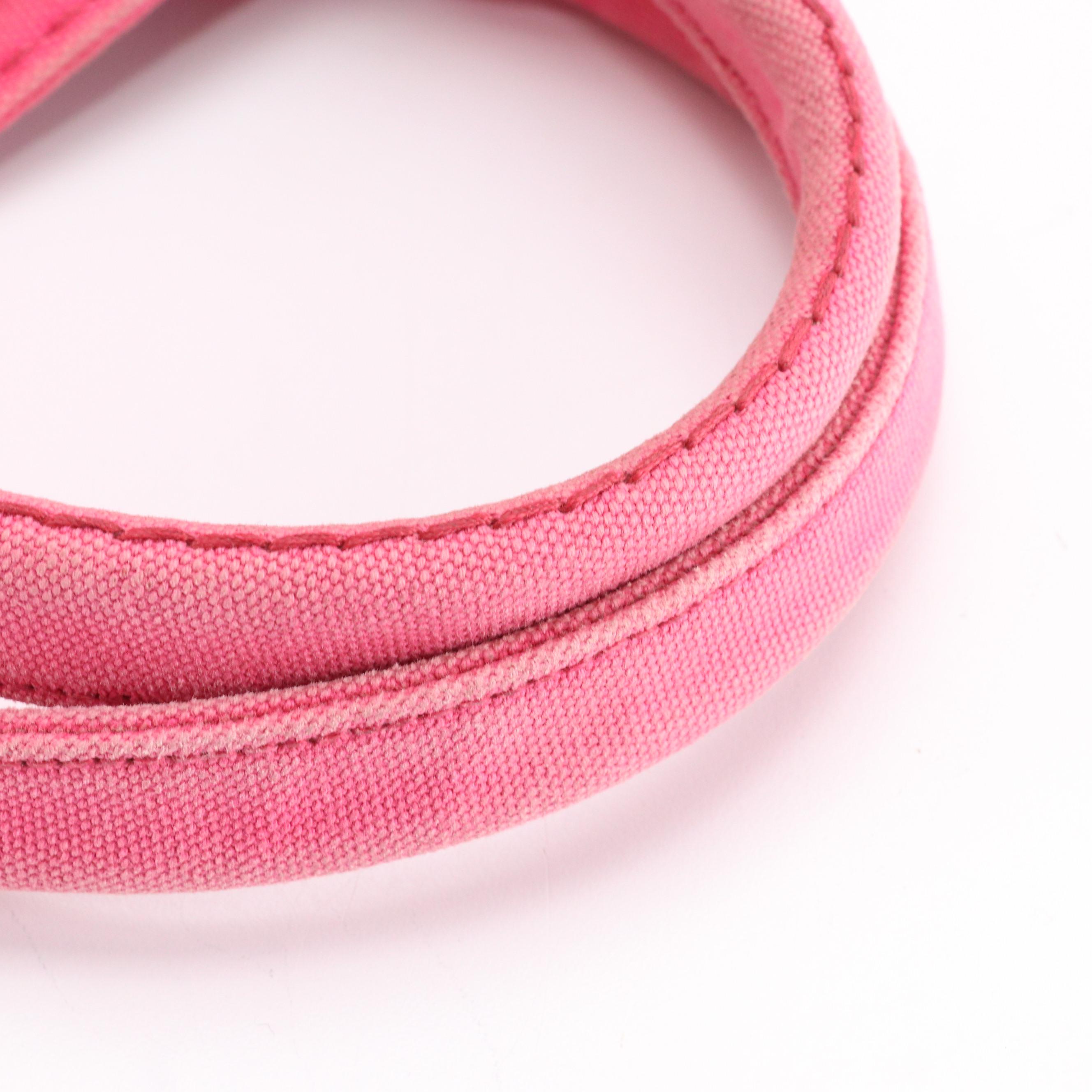 Prada Canapa Logo Two-Way Tote in Peonia Canvas