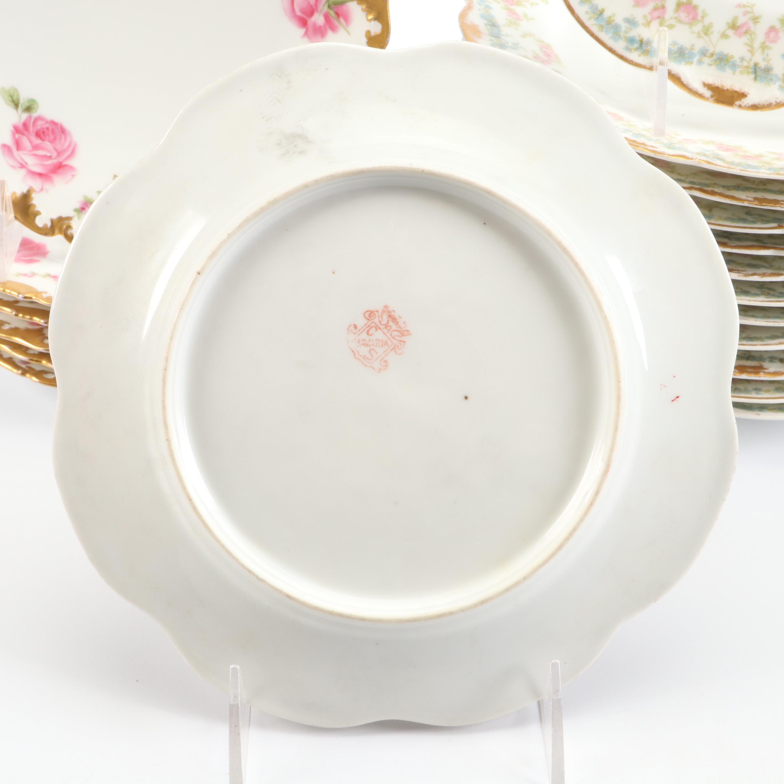 Carl Schumann Arzburg Martha Washington Plate with More Porcelain Dinnerware